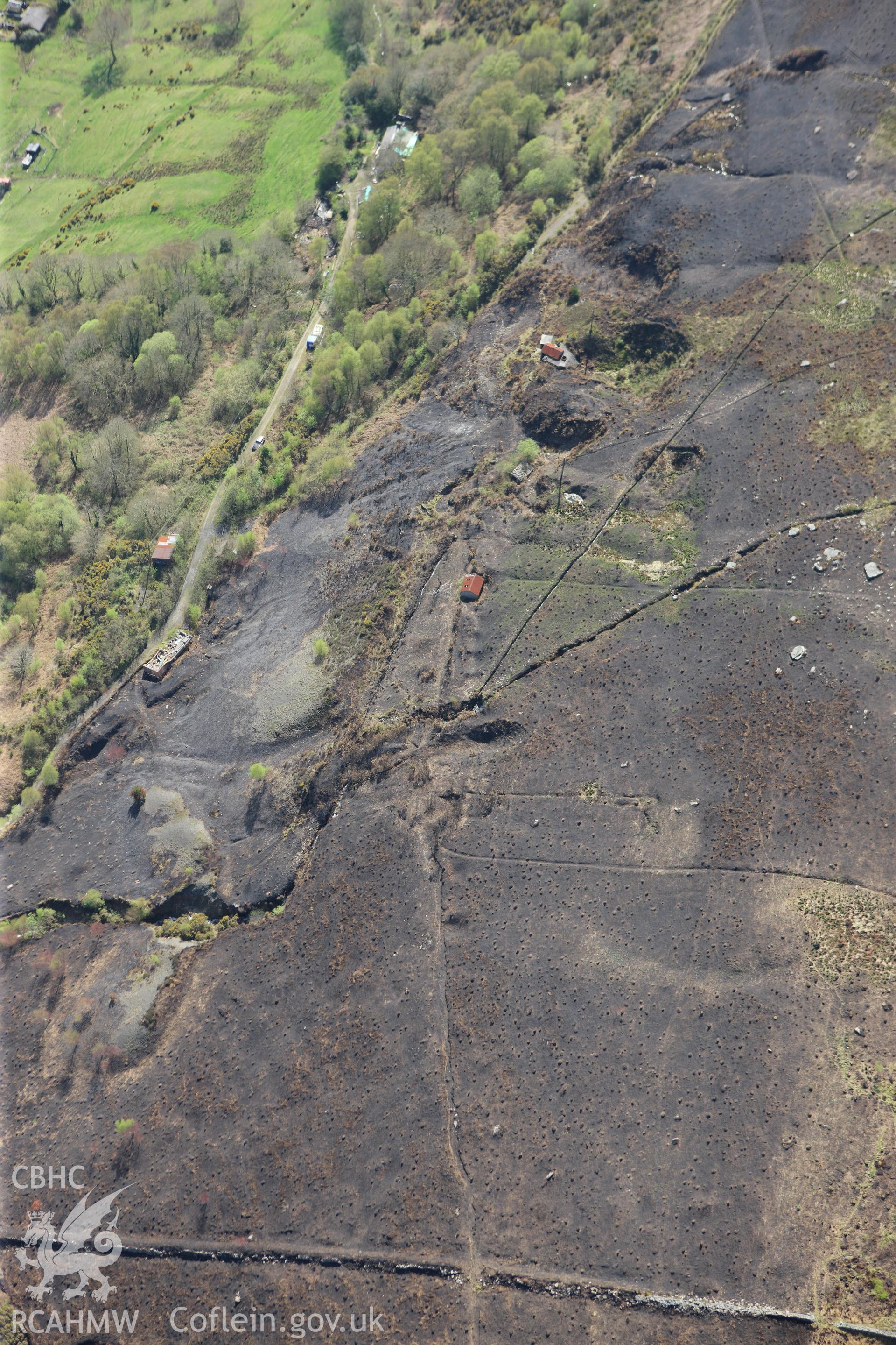 RCAHMW colour oblique photograph of Crimea Colliery and Canal Quay, Ystalyfera. Taken by Toby Driver on 08/04/2011.