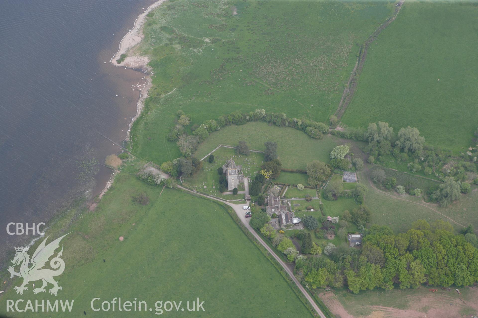 RCAHMW colour oblique photograph of Llangasty Talyllyn. Taken by Toby Driver on 26/04/2011.