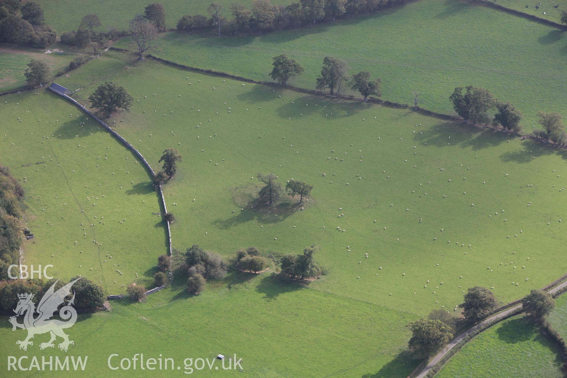 RCAHMW colour oblique photograph of Plas Heaton, Barrow. Taken by Toby Driver on 04/10/2011.