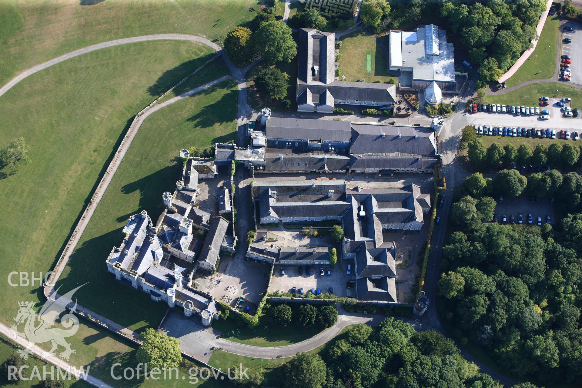 RCAHMW colour oblique photograph of Bodelwyddan Castle. Taken by Toby Driver and Oliver Davies on 27/07/2011.