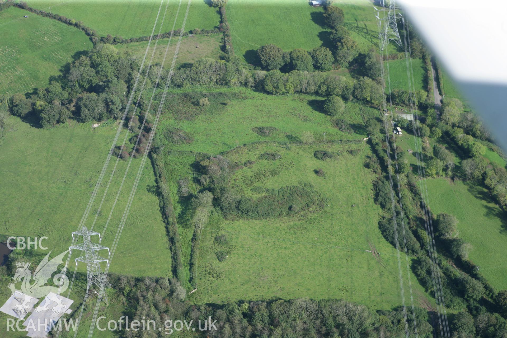 RCAHMW colour oblique photograph of Longstone Camp, viewed from the west. Taken by Toby Driver and Oliver Davies on 28/09/2011.