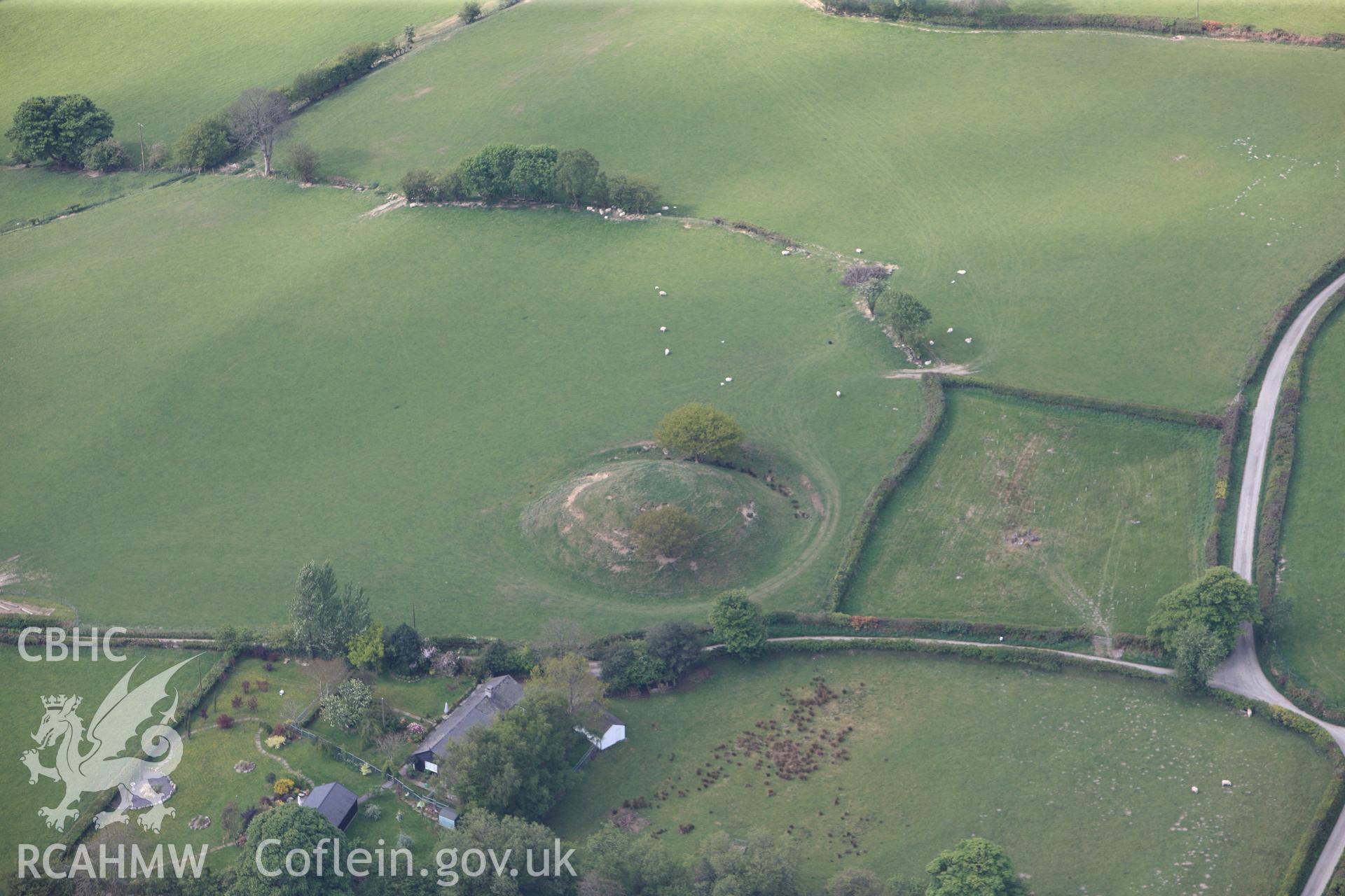 RCAHMW colour oblique photograph of Tomen Cefncoch. Taken by Toby Driver on 03/05/2011.