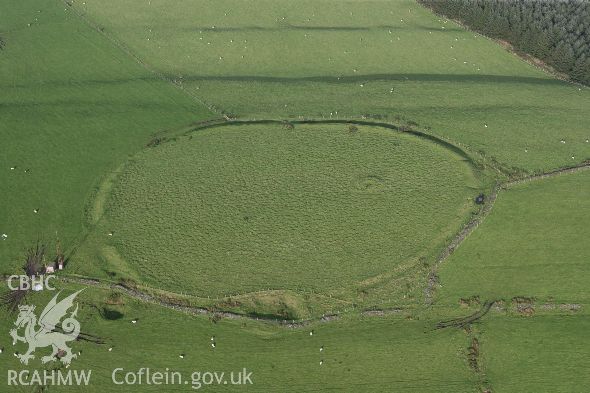 RCAHMW colour oblique photograph of Buarth-y-Gaer (Mynydd-y-Gaer). Taken by Toby Driver on 17/11/2011.