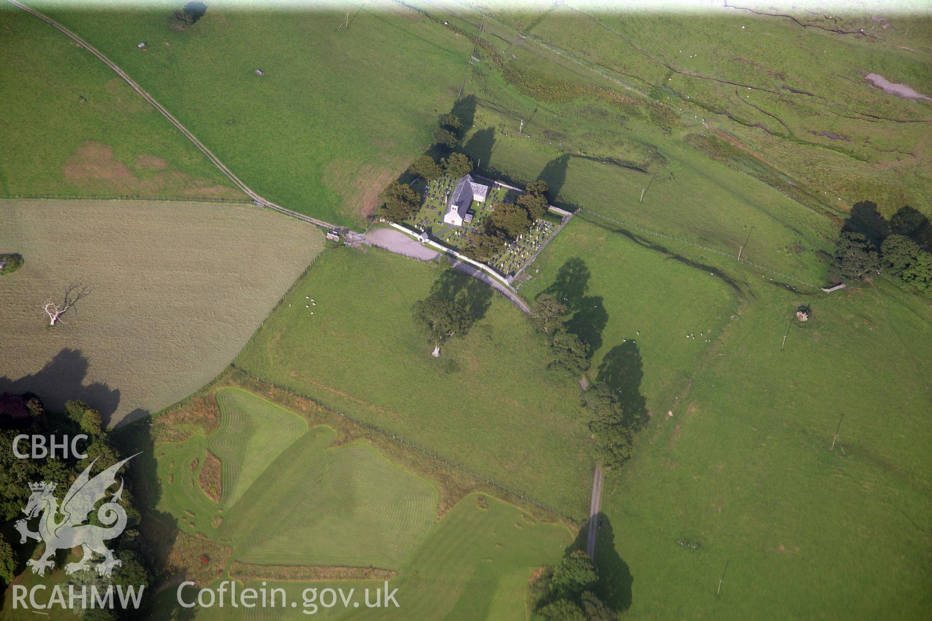 RCAHMW colour oblique photograph of Canovium Roman Fort. Taken by Toby Driver and Oliver Davies on 27/07/2011.