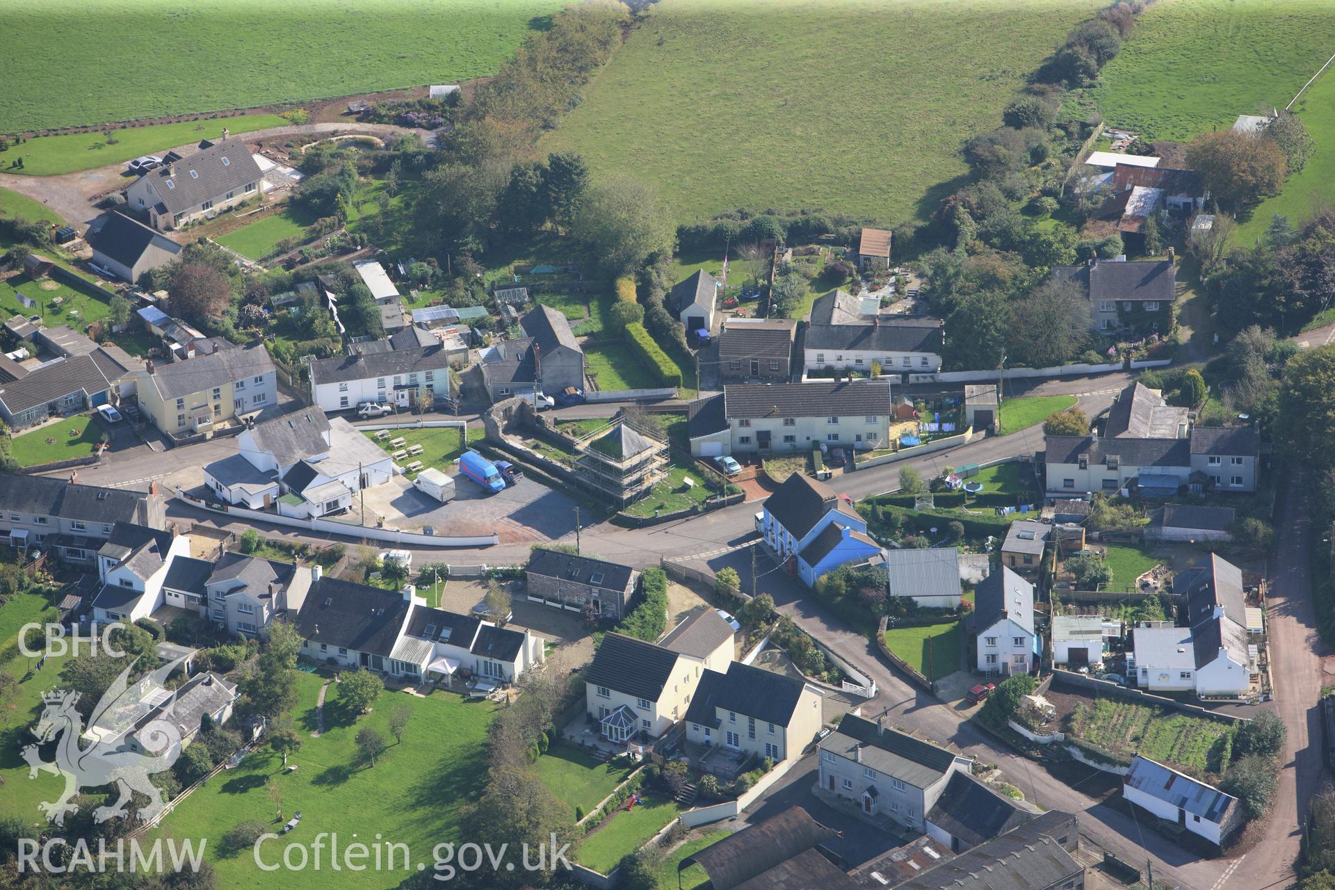 RCAHMW colour oblique photograph of Hen Gapel, viewed from the north. Taken by Toby Driver and Oliver Davies on 28/09/2011.