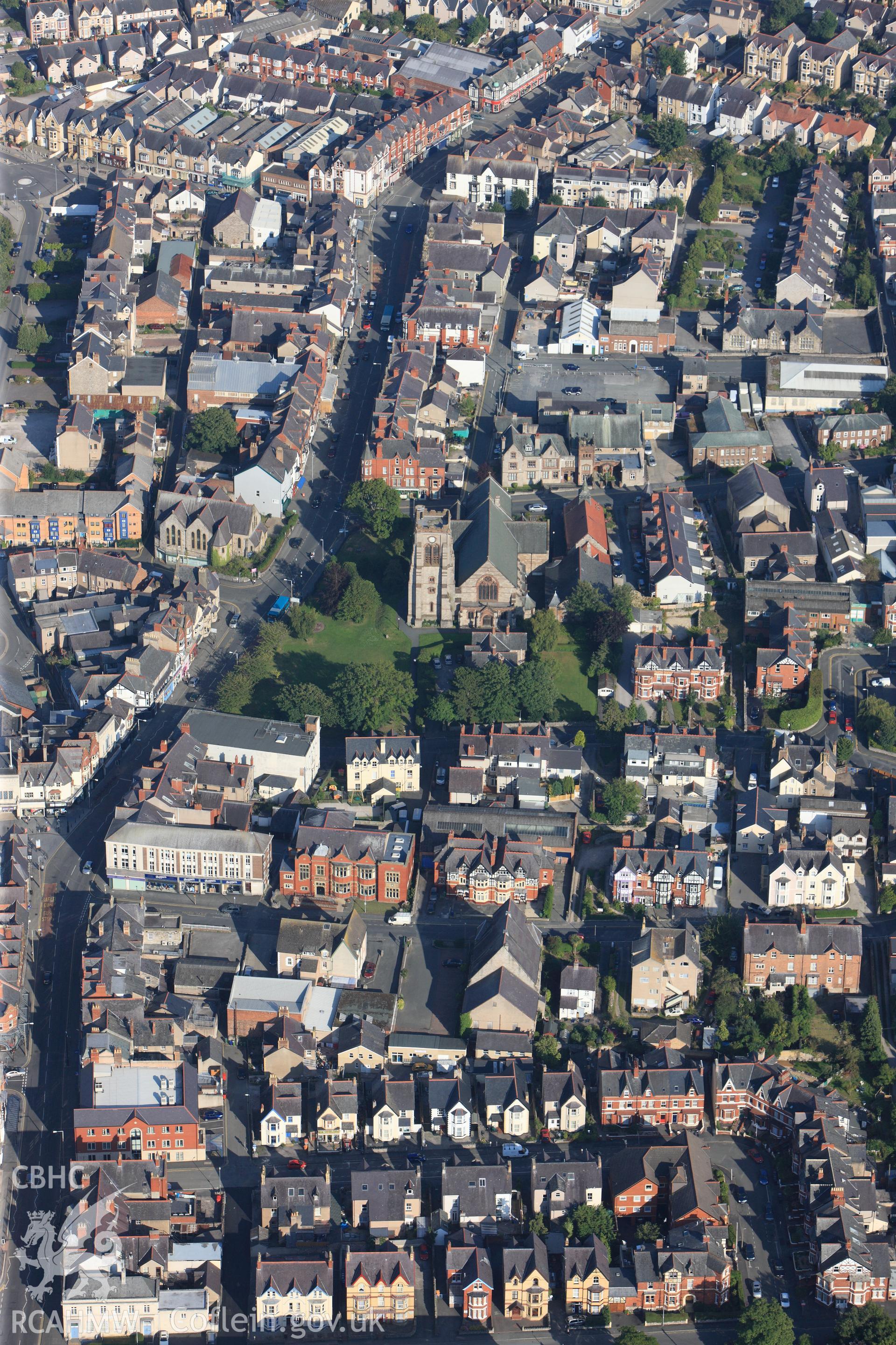 RCAHMW colour oblique photograph of St Paul's Church. Taken by Toby Driver and Oliver Davies on 27/07/2011.