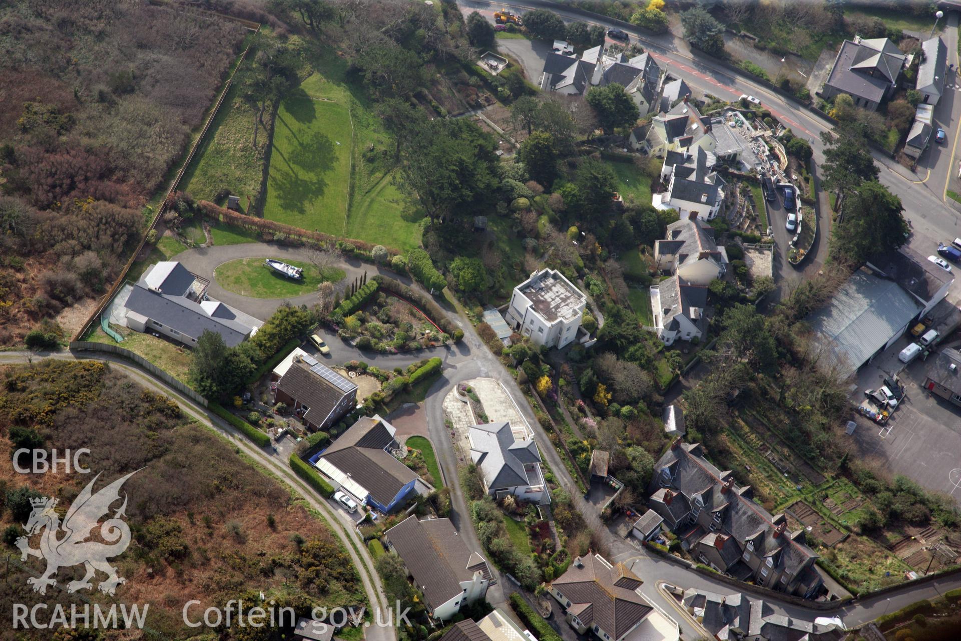 RCAHMW colour oblique photograph of Aberdovey. Taken by Toby Driver on 25/03/2011.