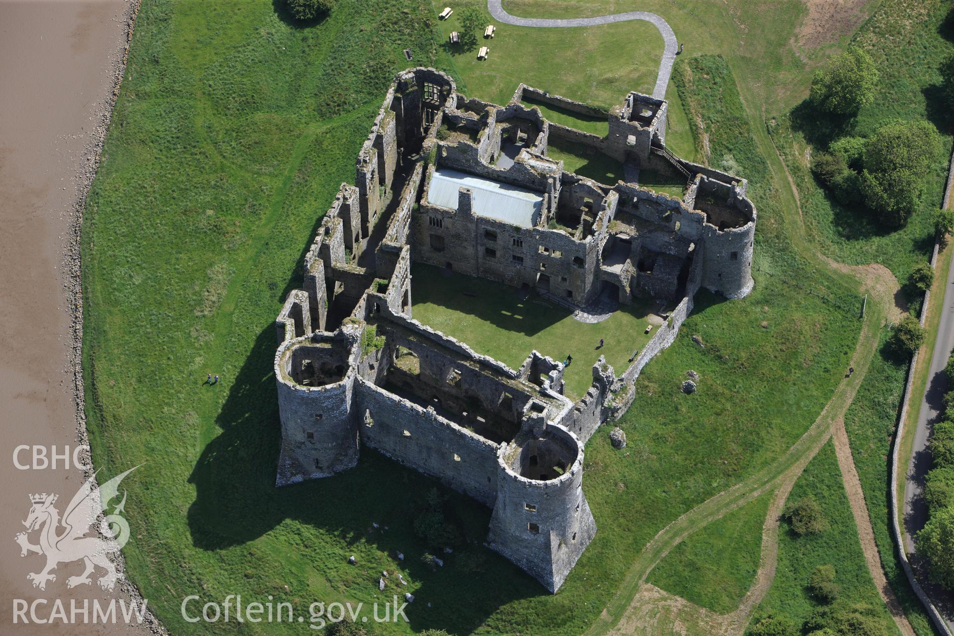 RCAHMW colour oblique photograph of Carew Castle. Taken by Toby Driver on 24/05/2011.