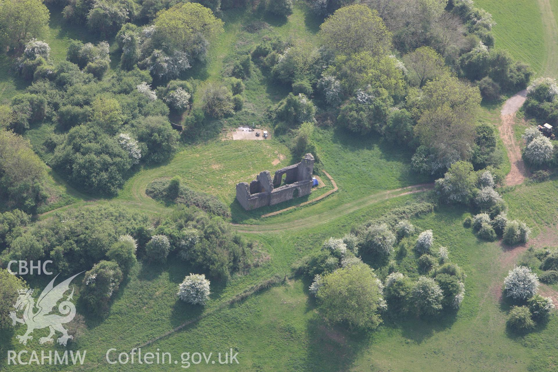 RCAHMW colour oblique photograph of Runston Chapel. Taken by Toby Driver on 26/04/2011.