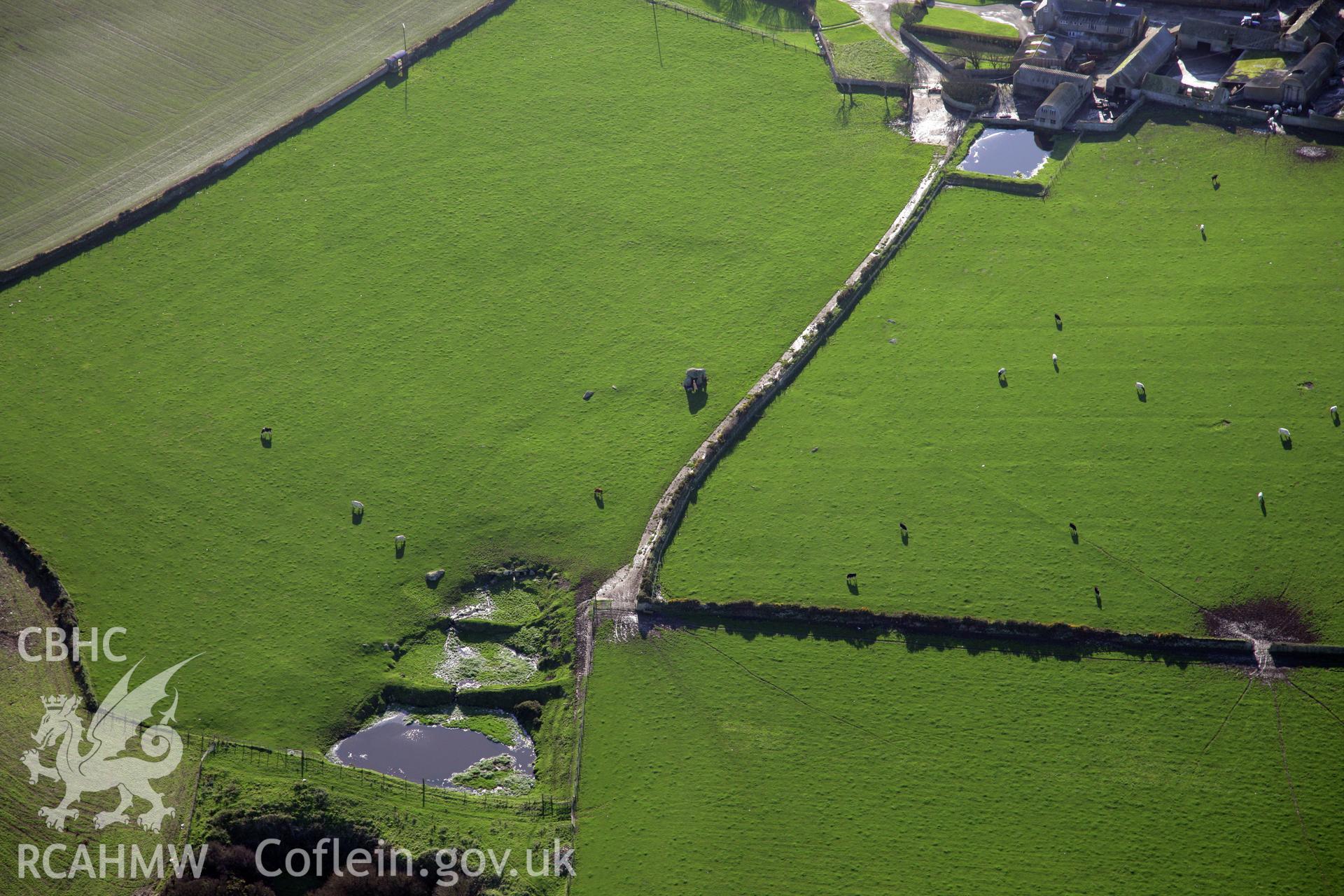 RCAHMW colour oblique photograph of Carreg Sampson burial chamber. Taken by O. Davies & T. Driver on 22/11/2013.