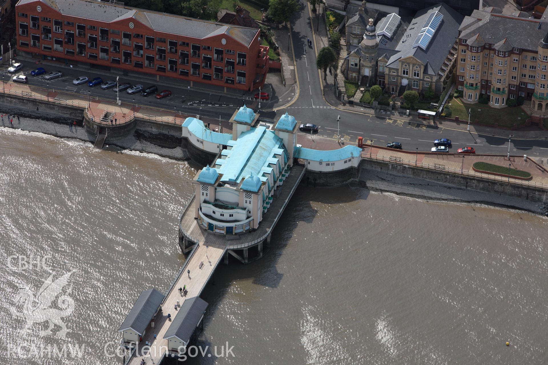 RCAHMW colour oblique photograph of Penarth Pier. Taken by Toby Driver on 13/06/2011.