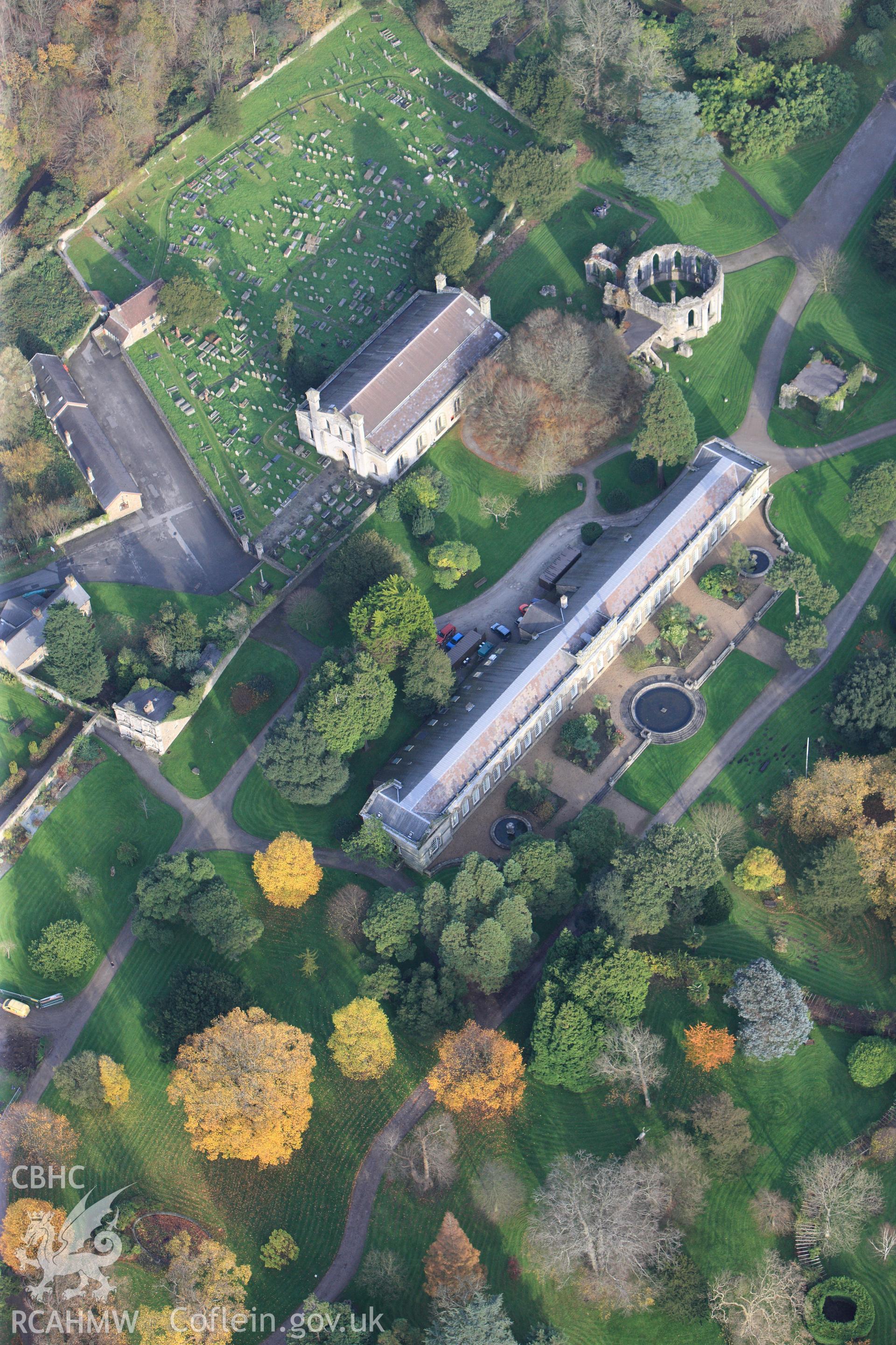 RCAHMW colour oblique photograph of Margram Abbey. Taken by Toby Driver on 17/11/2011.