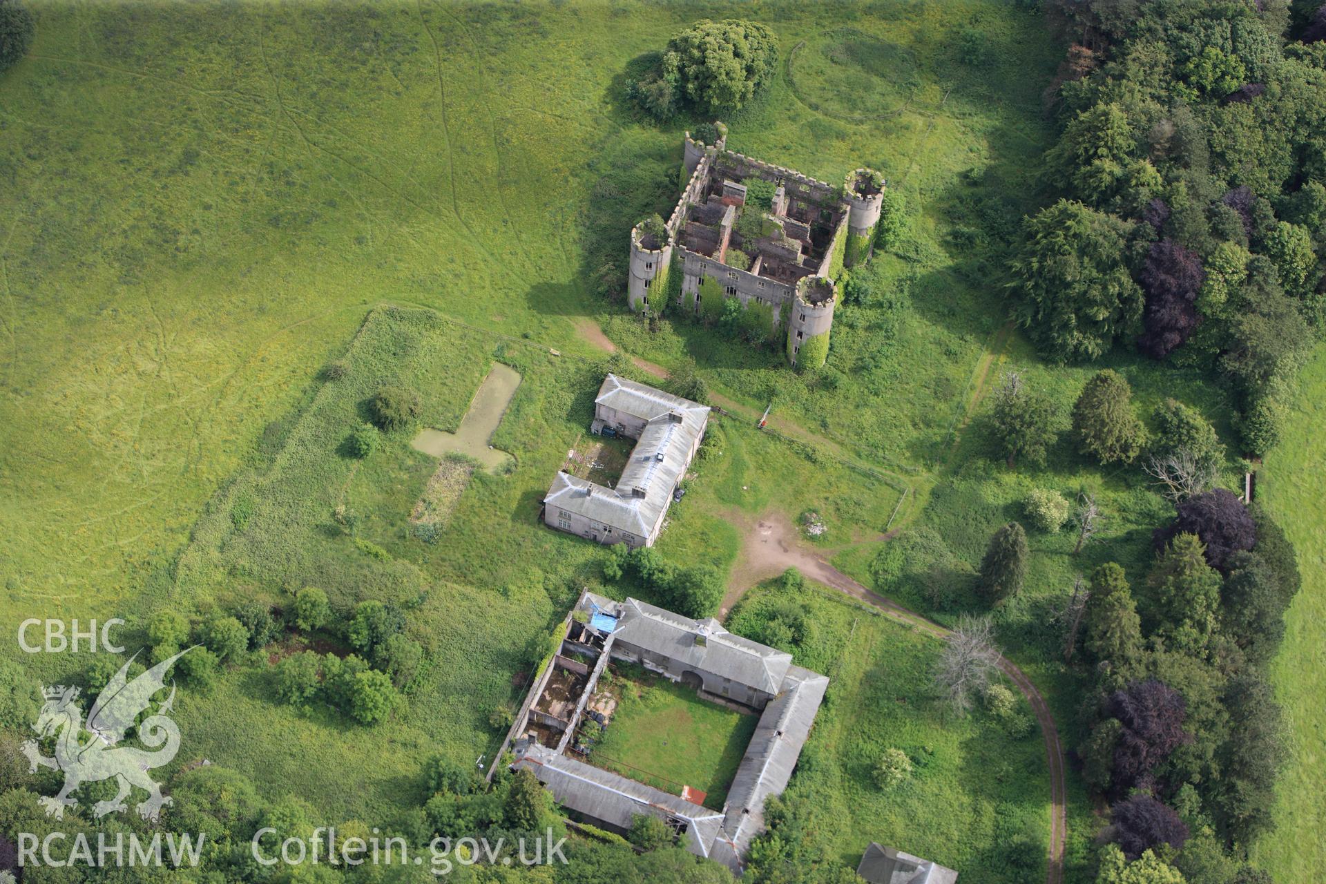 RCAHMW colour oblique photograph of Ruperra Castle. Taken by Toby Driver on 13/06/2011.