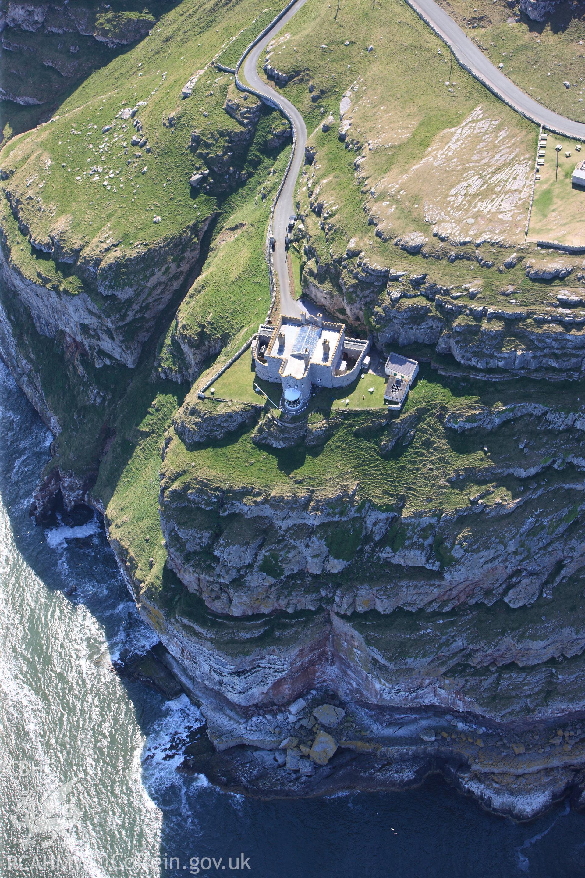 RCAHMW colour oblique photograph of Great Orme's Head Lighthouse. Taken by Toby Driver on 03/05/2011.