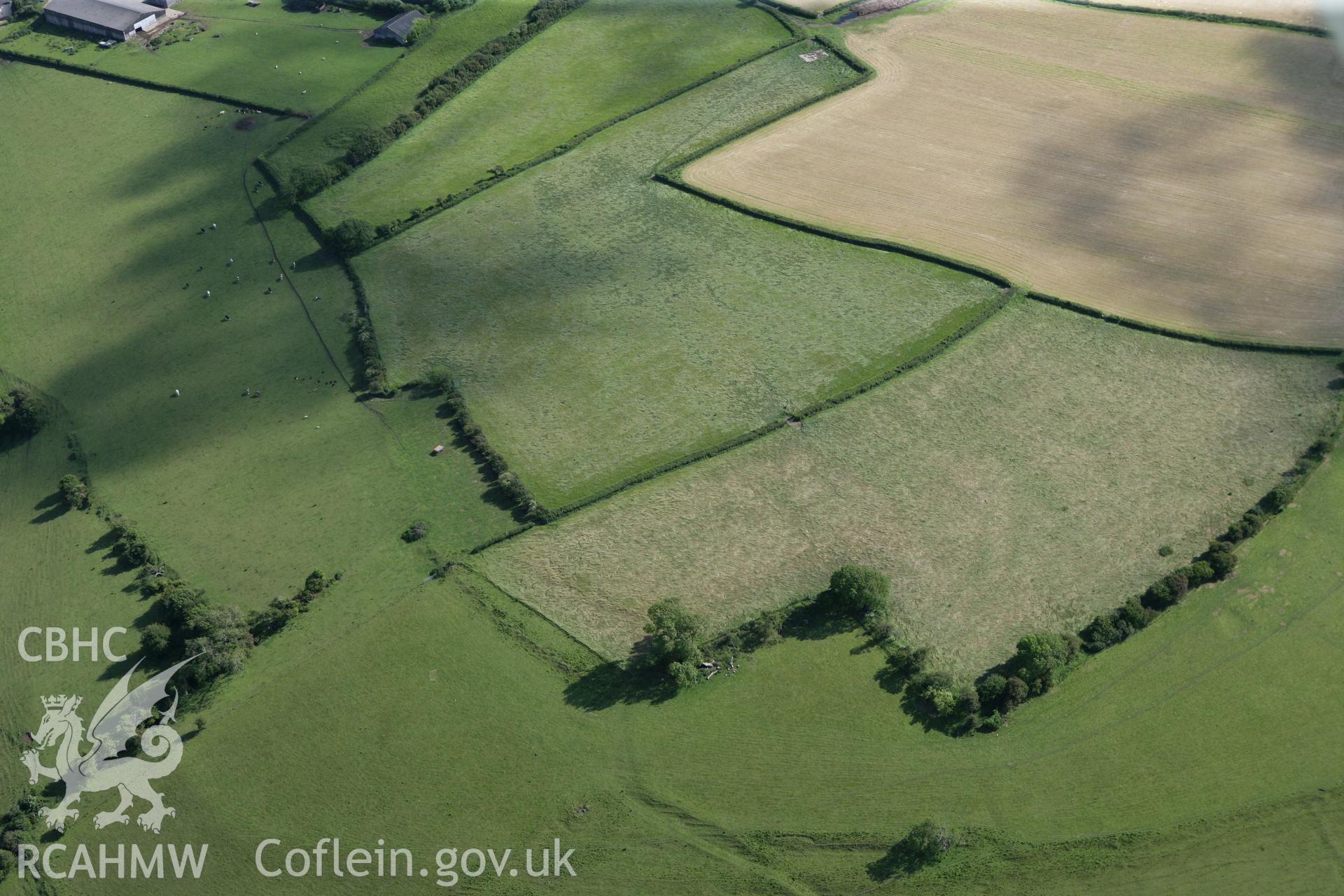 RCAHMW colour oblique photograph of Flemingston. Taken by Toby Driver on 13/06/2011.