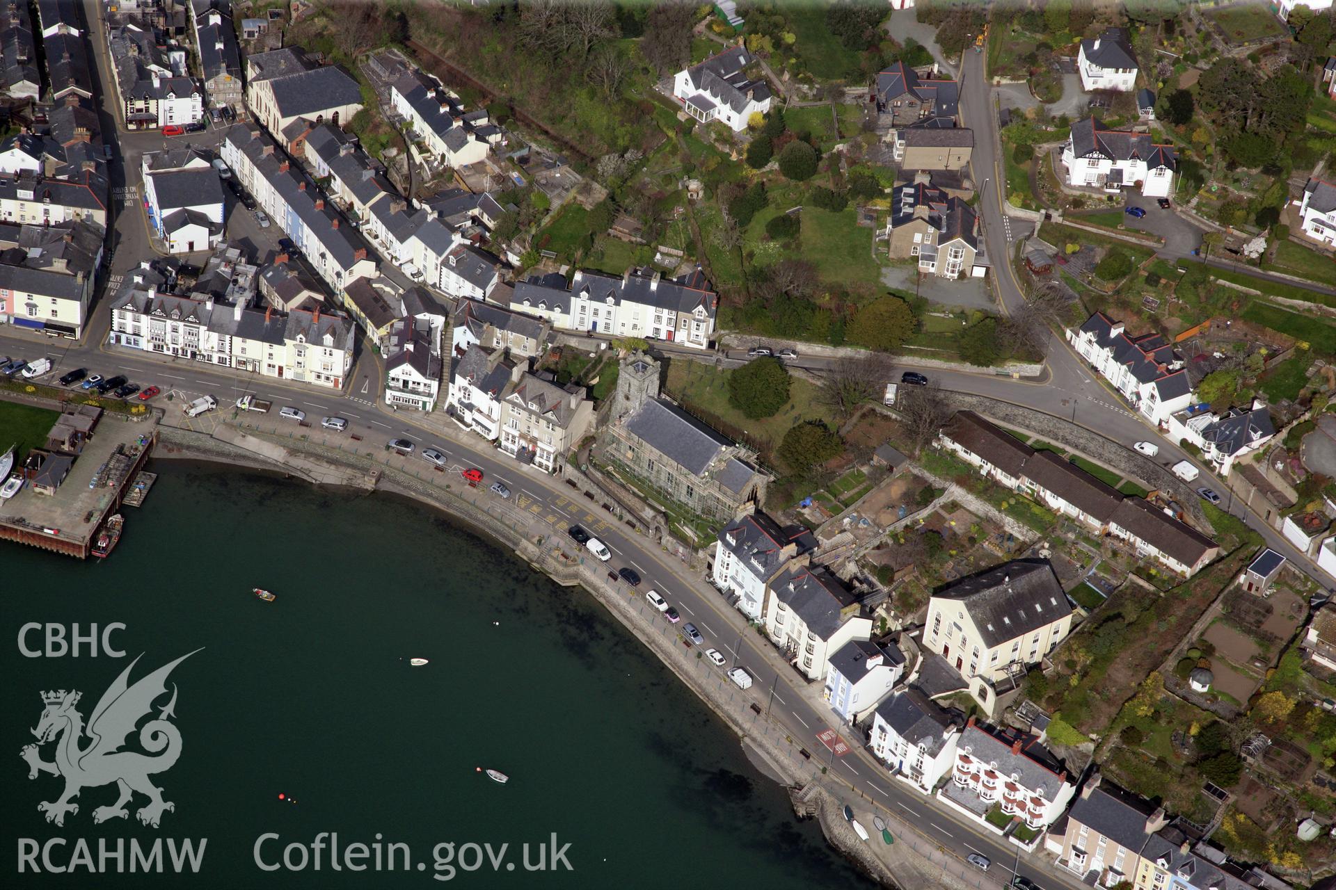 RCAHMW colour oblique photograph of Aberdovey. Taken by Toby Driver on 25/03/2011.