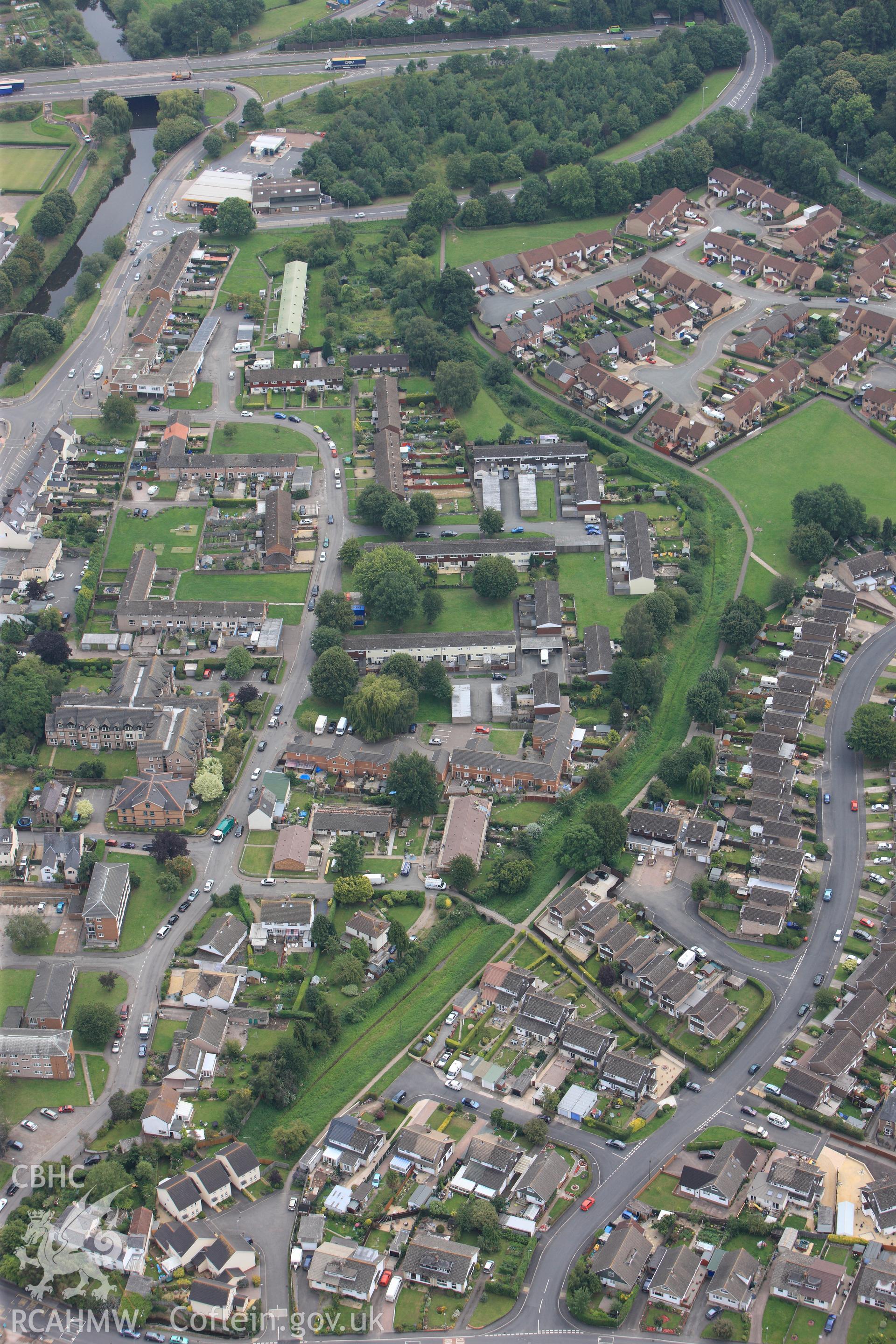 RCAHMW colour oblique photograph of Clawdd du, Monmouth. Taken by Toby Driver on 20/07/2011.