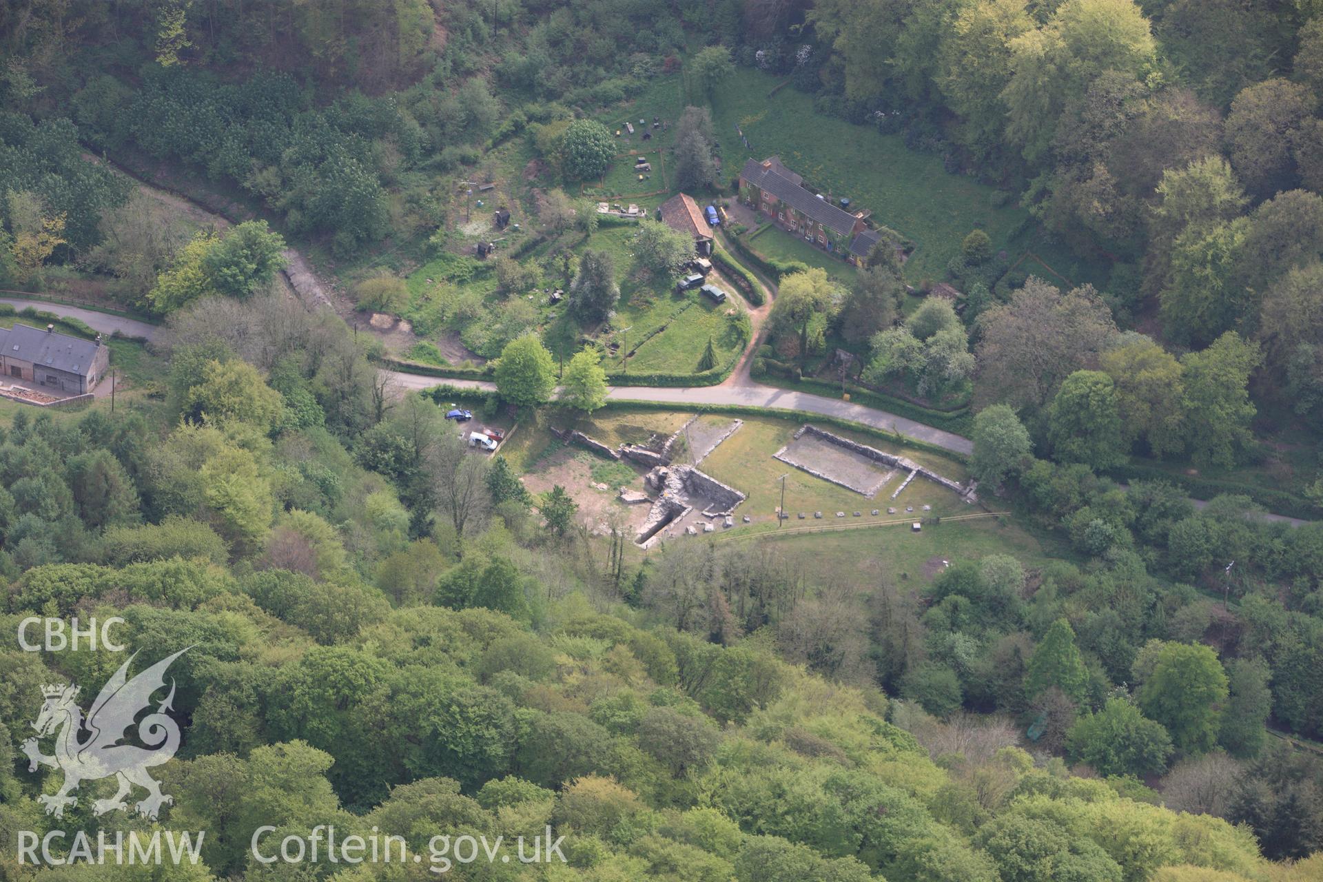 RCAHMW colour oblique photograph of Blast Furnace, Tintern. Taken by Toby Driver on 26/04/2011.