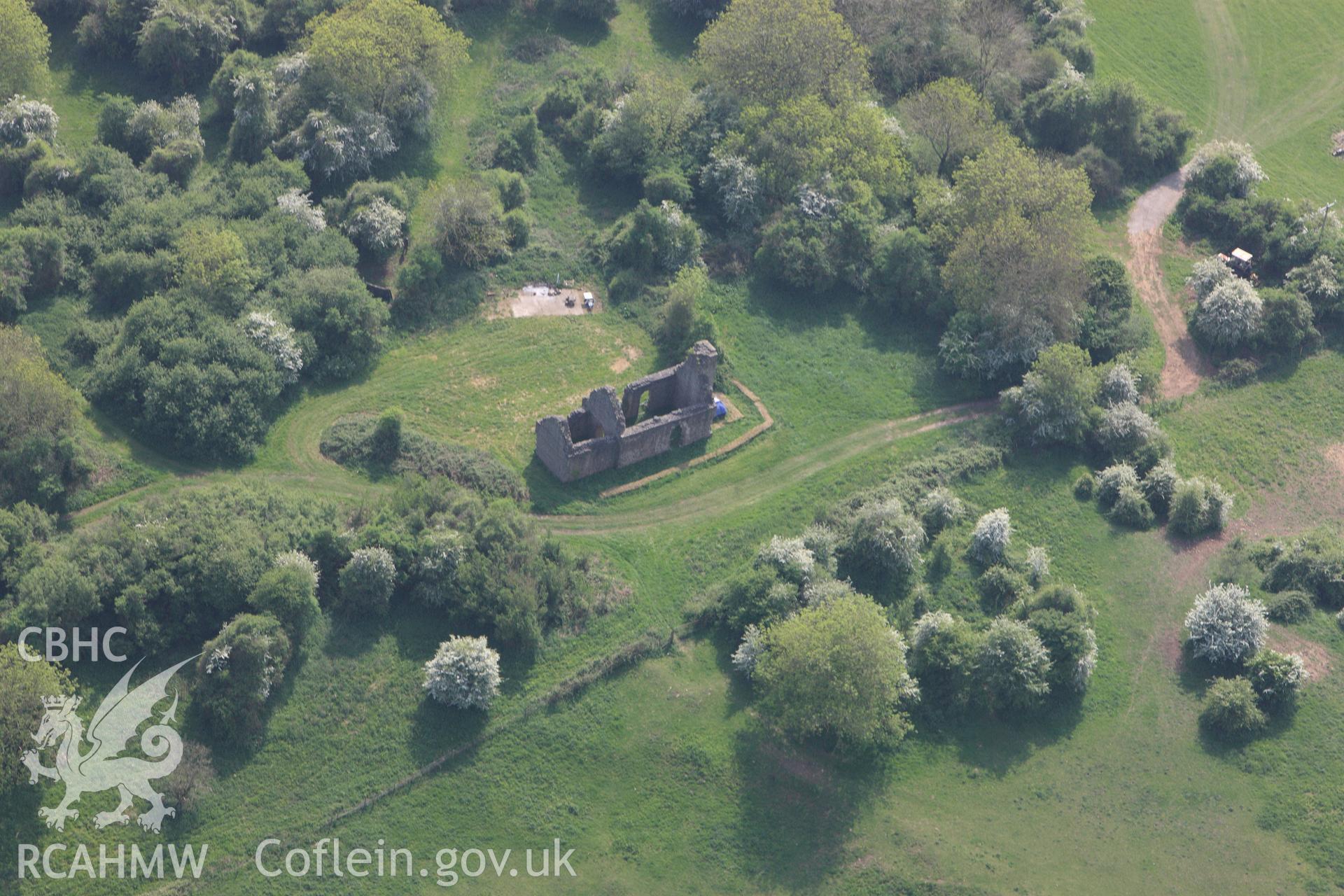 RCAHMW colour oblique photograph of Runston Chapel. Taken by Toby Driver on 26/04/2011.