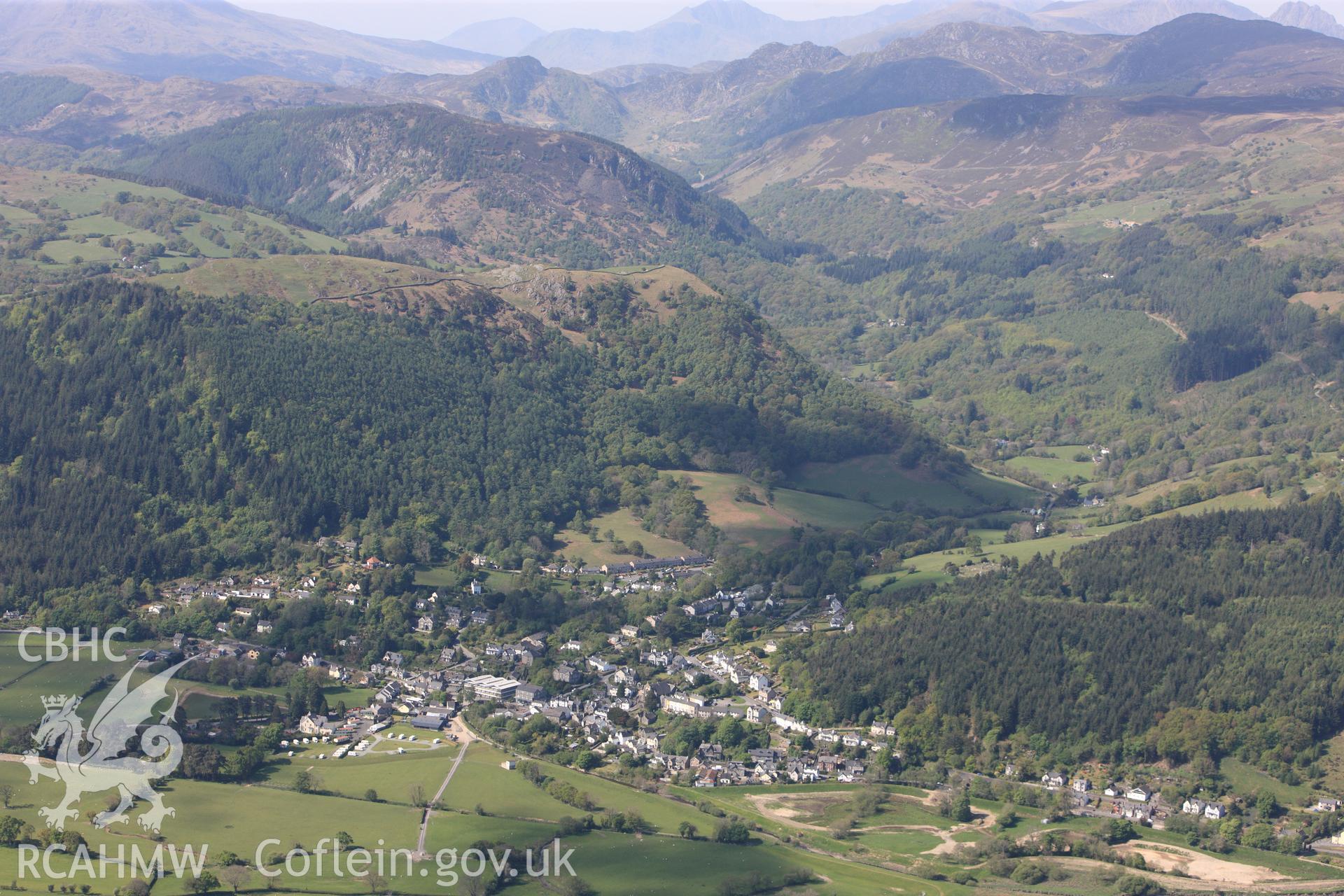 RCAHMW colour oblique photograph of Trefriw. Taken by Toby Driver on 03/05/2011.