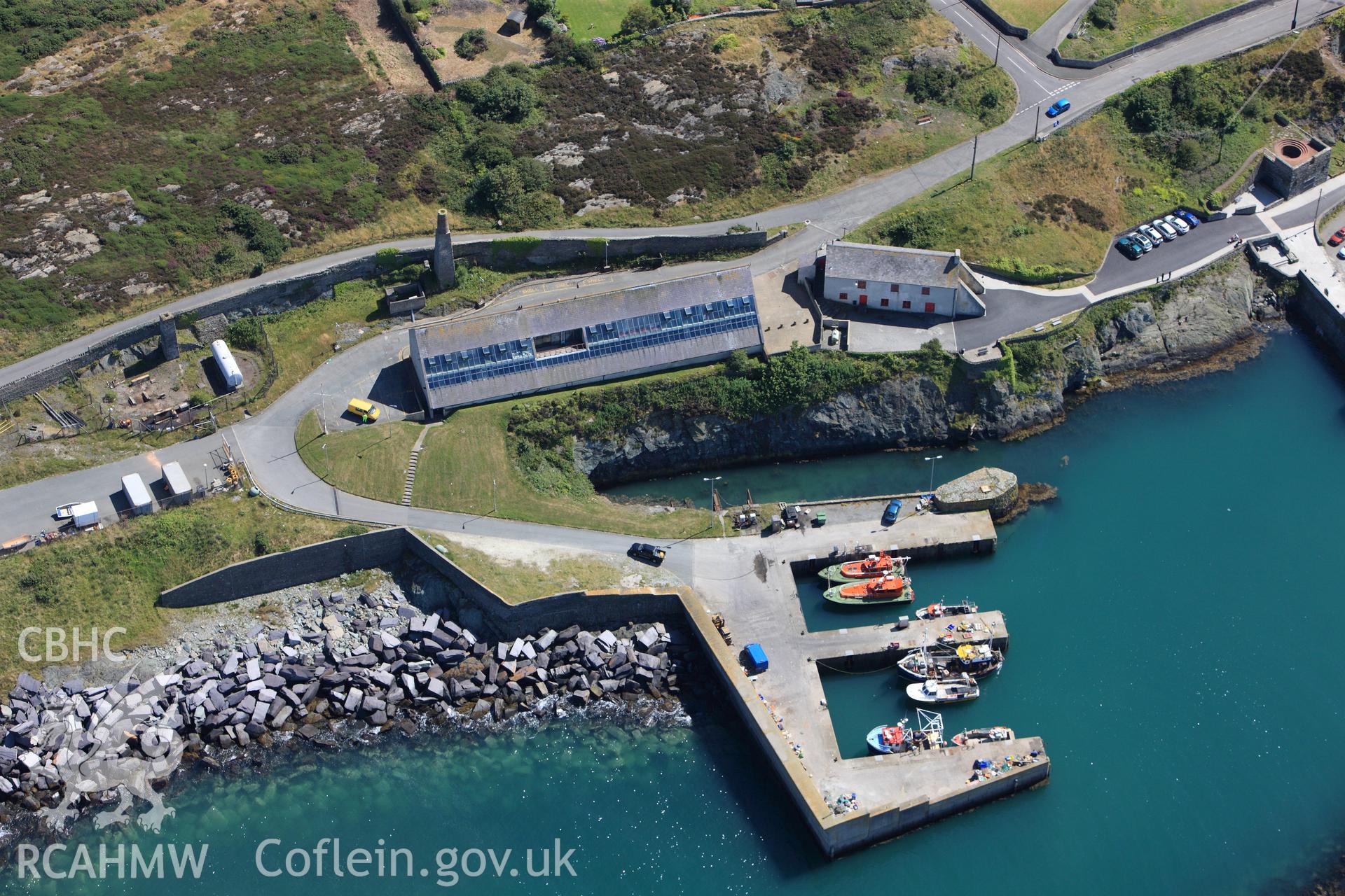 RCAHMW colour oblique photograph of Amlwch, Sail Loft. Taken by Toby Driver on 20/07/2011.