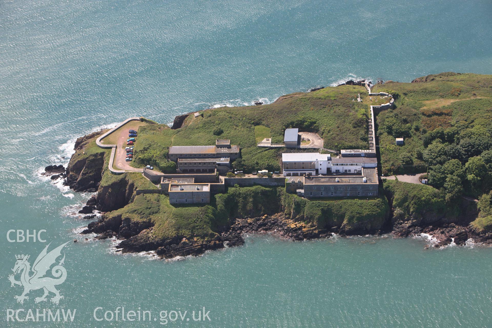 RCAHMW colour oblique photograph of Dale Point Fort. Taken by Toby Driver on 24/05/2011.