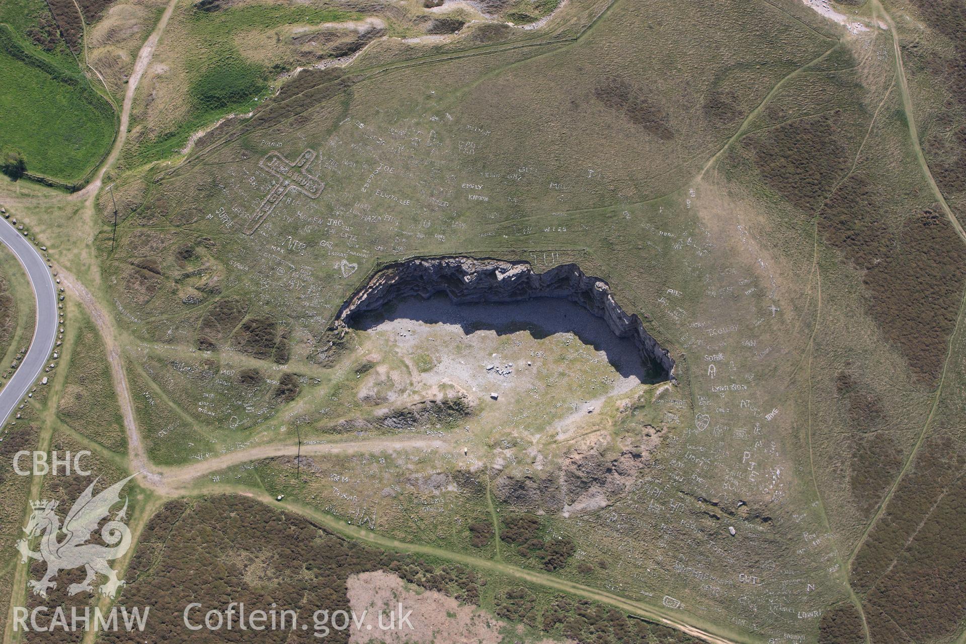 RCAHMW colour oblique photograph of Bishop's Quarry, Great Orme. Taken by Toby Driver on 03/05/2011.