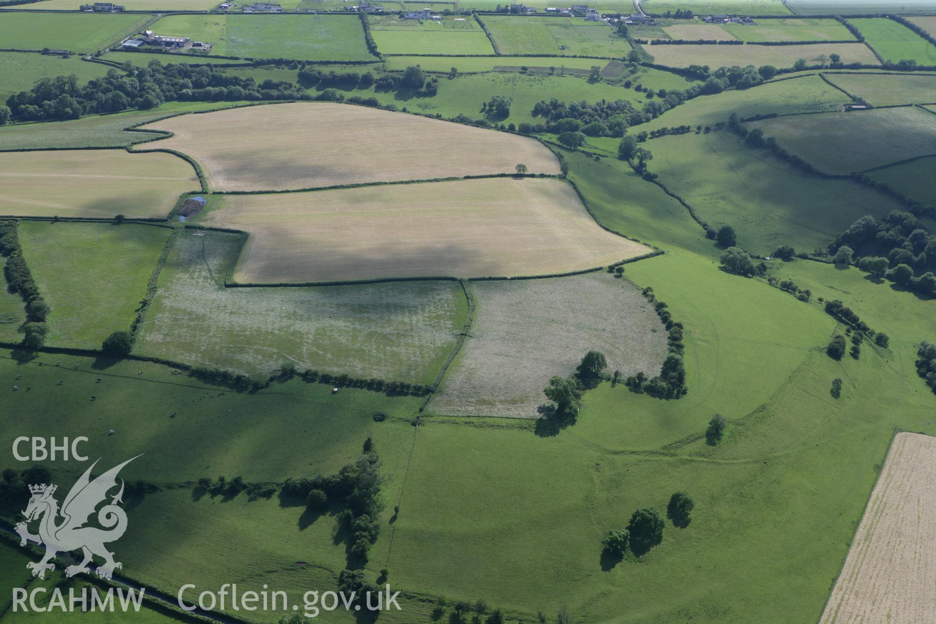 RCAHMW colour oblique photograph of Flemingston. Taken by Toby Driver on 13/06/2011.