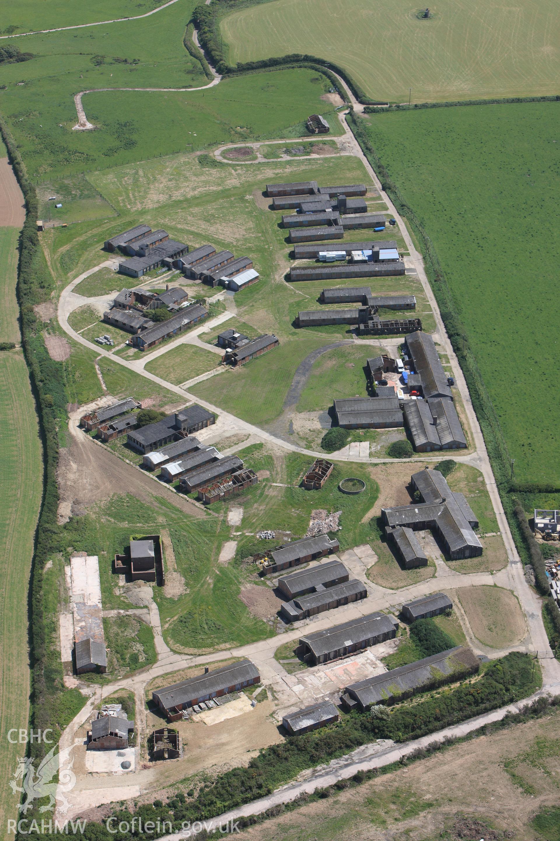 RCAHMW colour oblique photograph of Dale Airfield. Taken by Toby Driver on 24/05/2011.