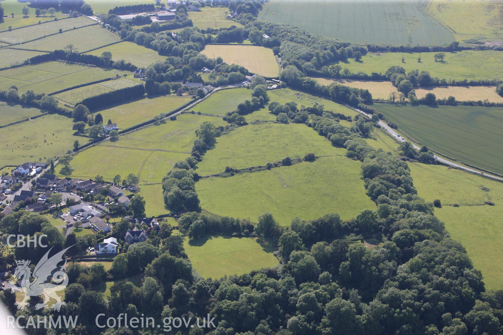 RCAHMW colour oblique photograph of Caer Dynnat. Taken by Toby Driver on 13/06/2011.