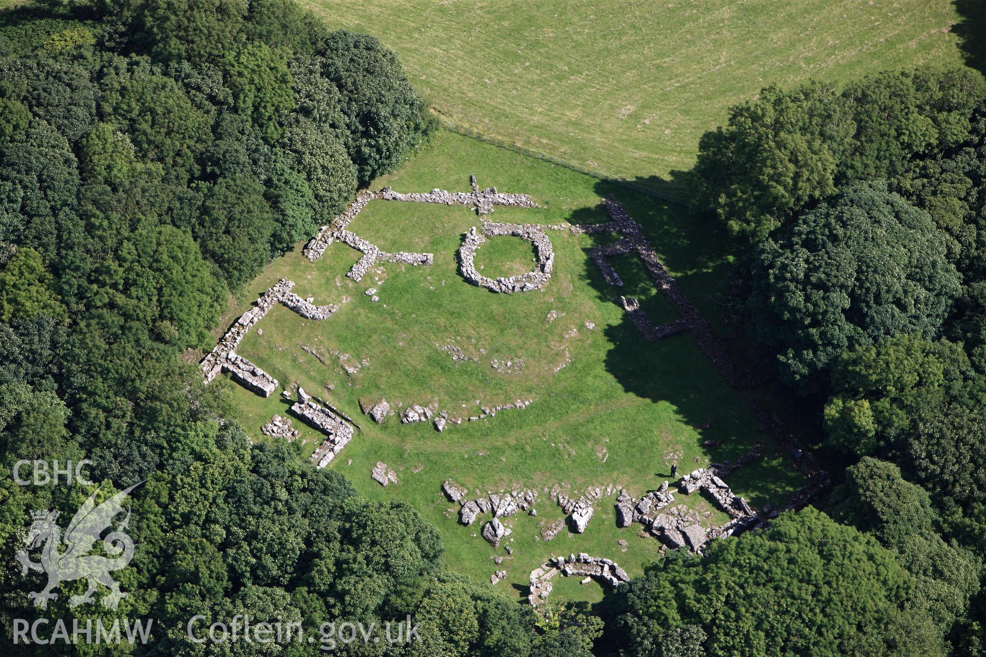 RCAHMW colour oblique photograph of Din Lligwy settlement. Taken by Toby Driver on 20/07/2011.