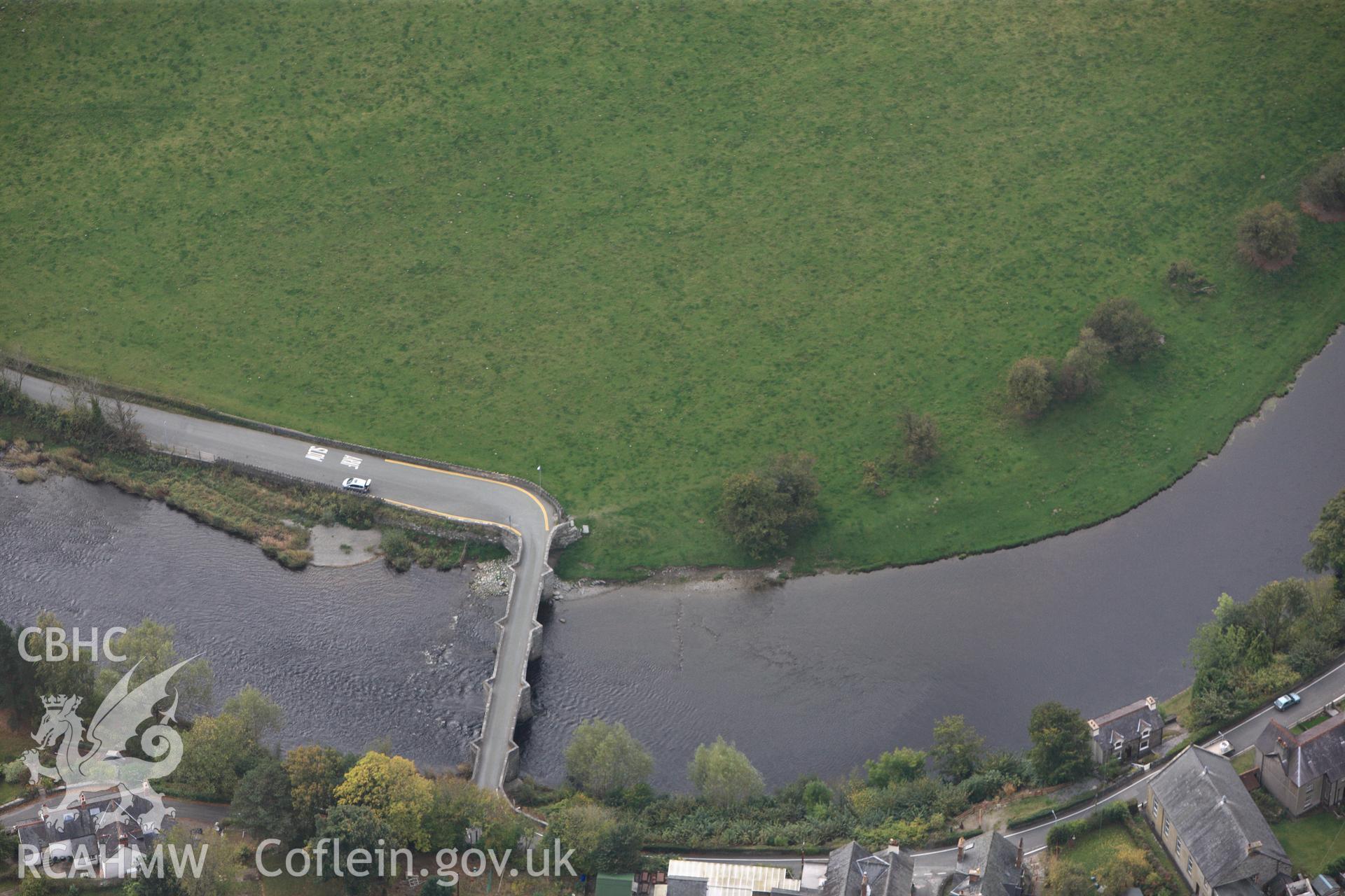 RCAHMW colour oblique photograph of Pont Carrog. Taken by Toby Driver on 04/10/2011.