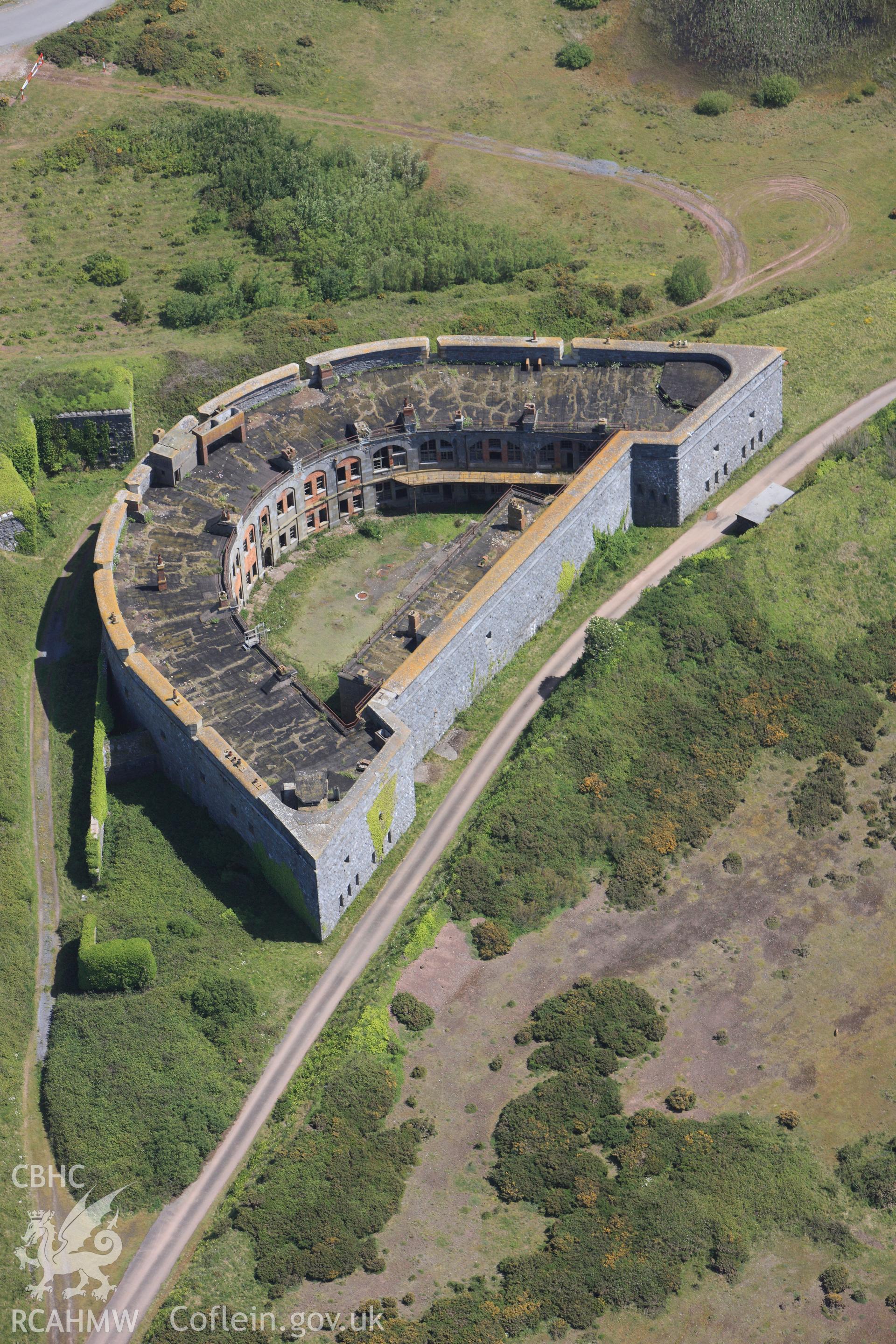 RCAHMW colour oblique photograph of South Hook Fort. Taken by Toby Driver on 24/05/2011.