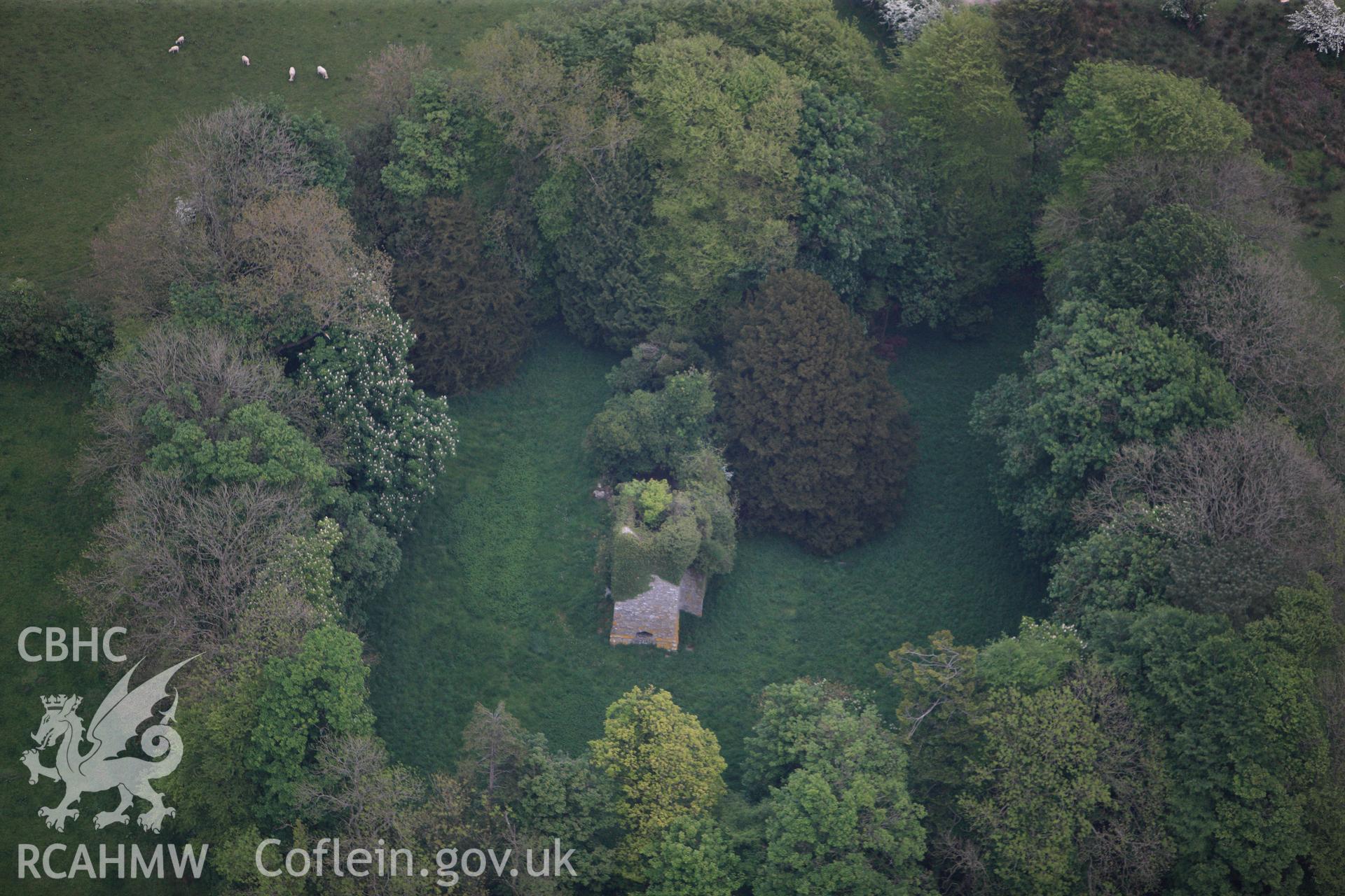 RCAHMW colour oblique photograph of St Michael's Church. Taken by Toby Driver and Oliver Davies on 04/05/2011.