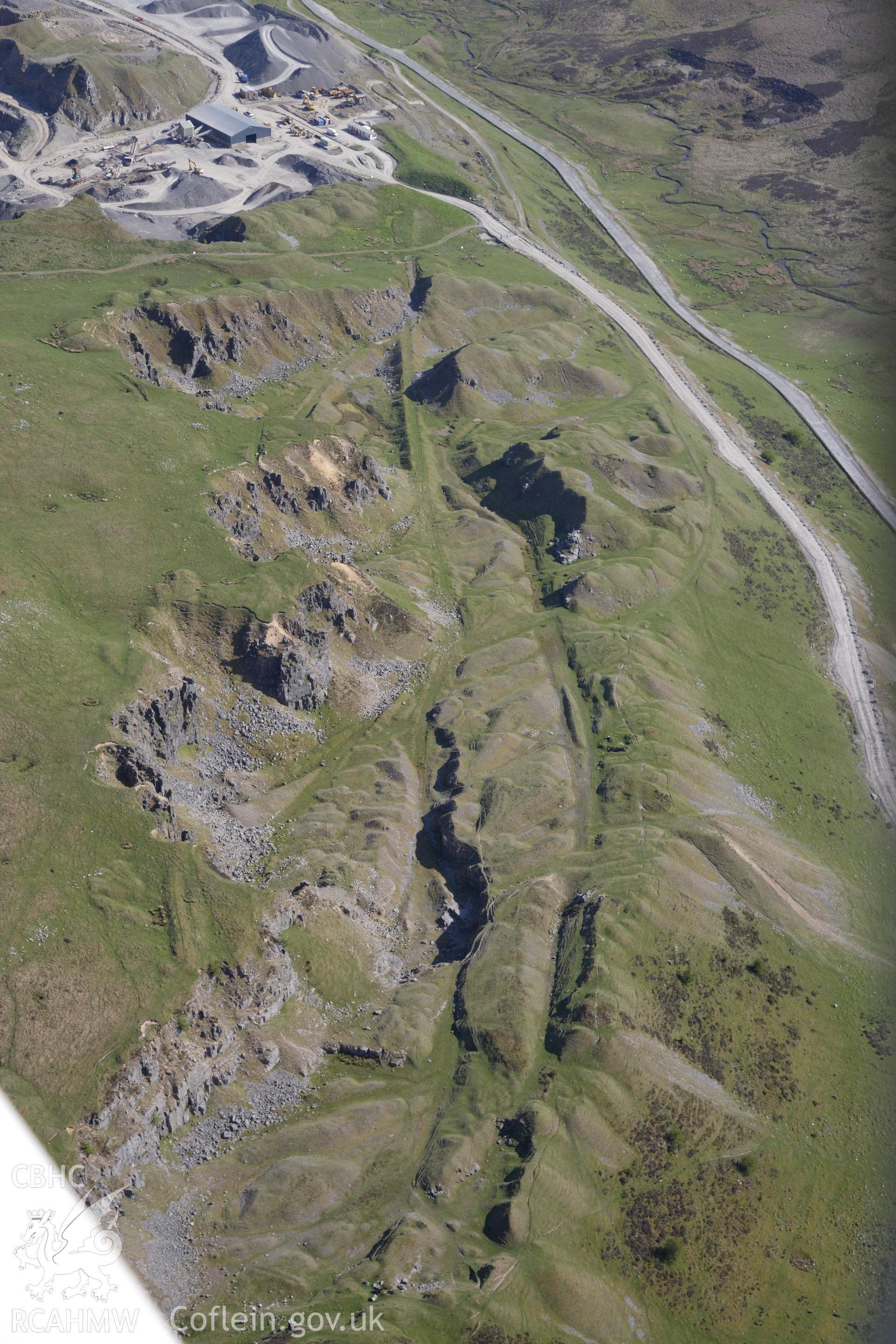 RCAHMW colour oblique photograph of Trefil Quarry North. Taken by Toby Driver on 22/05/2012.