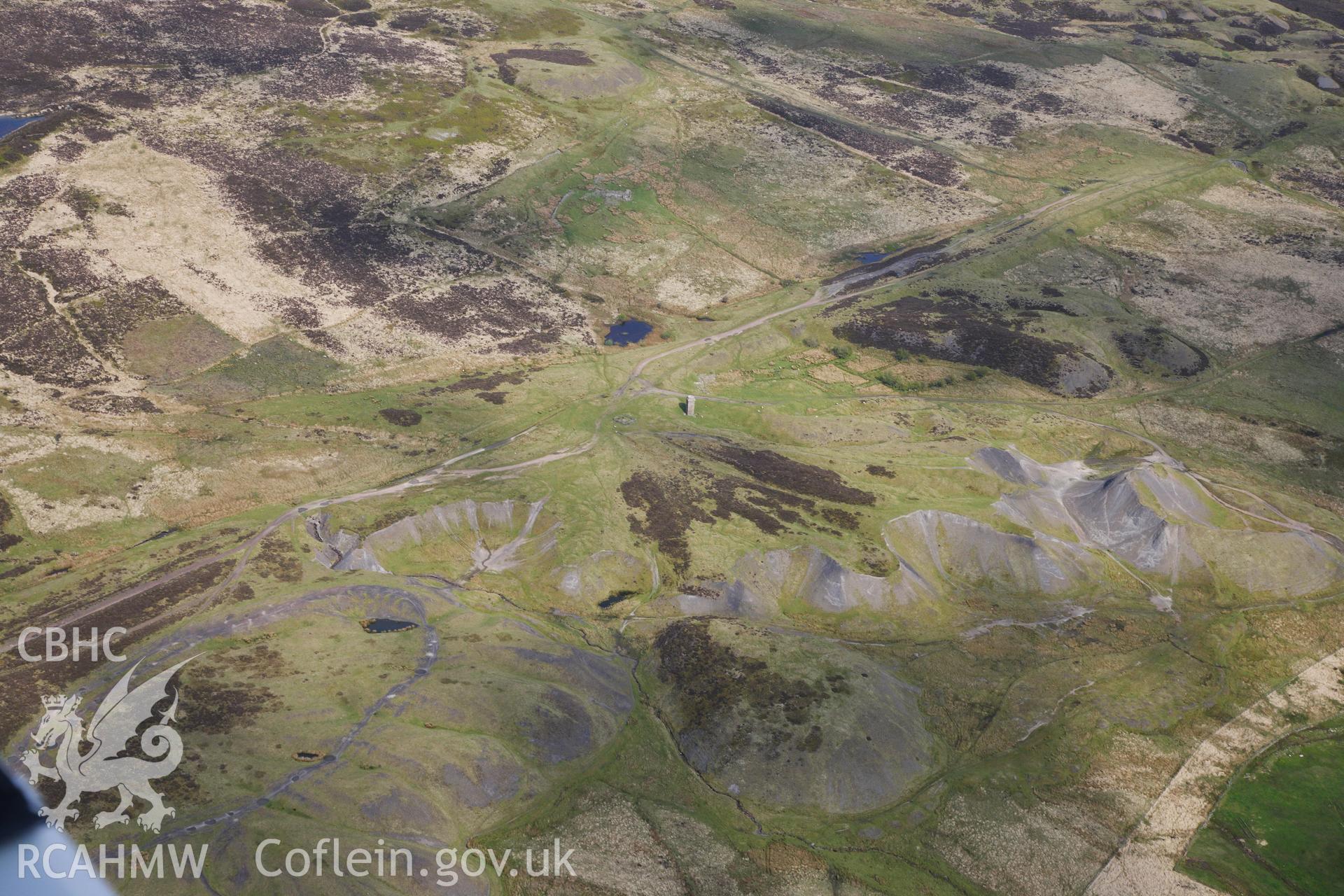 RCAHMW colour oblique photograph of Hill Pits, Blaenavon. Taken by Toby Driver on 22/05/2012.