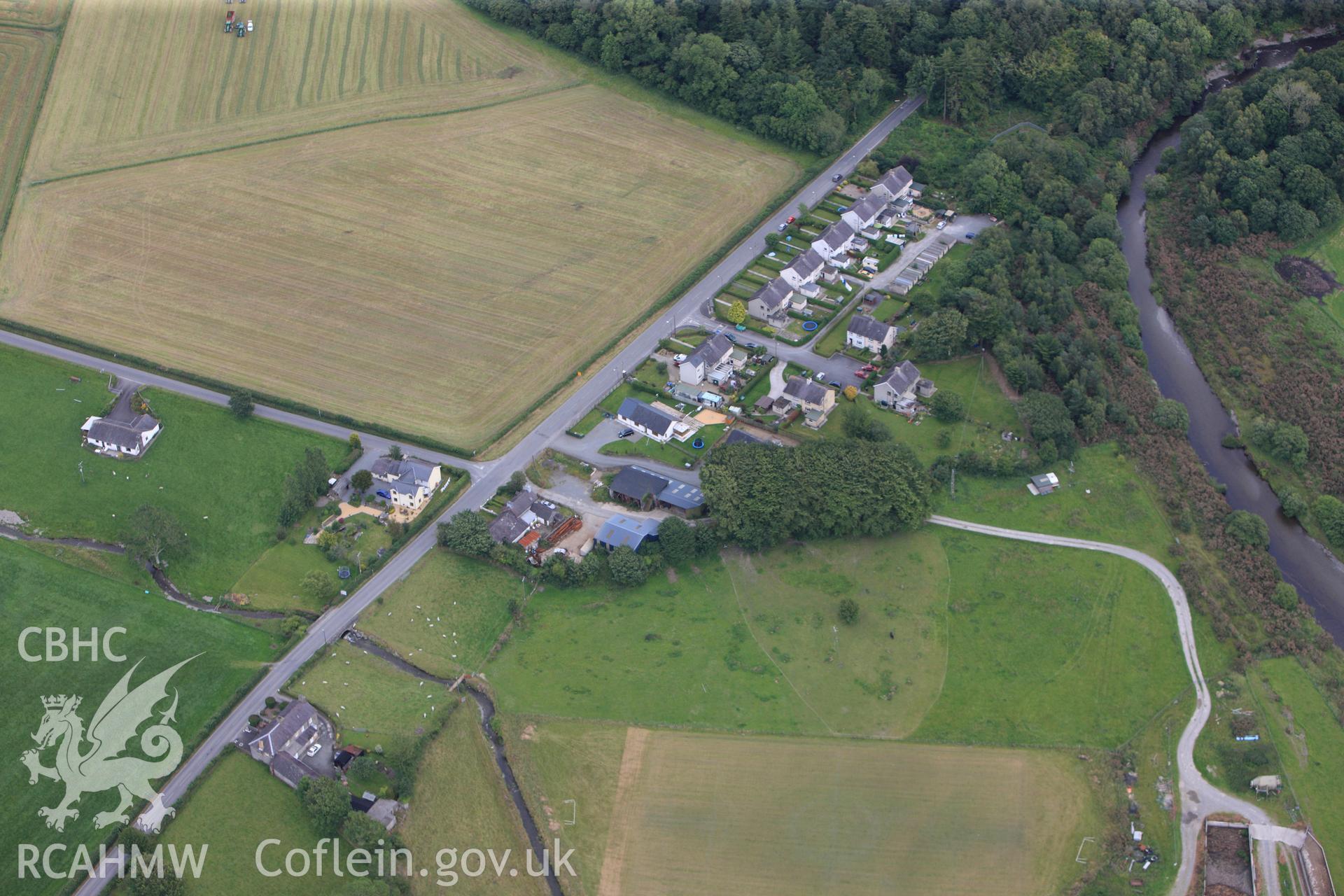 RCAHMW colour oblique photograph of Abermagwr saw mill. Taken by Toby Driver and Oliver Davies on 28/06/2011.