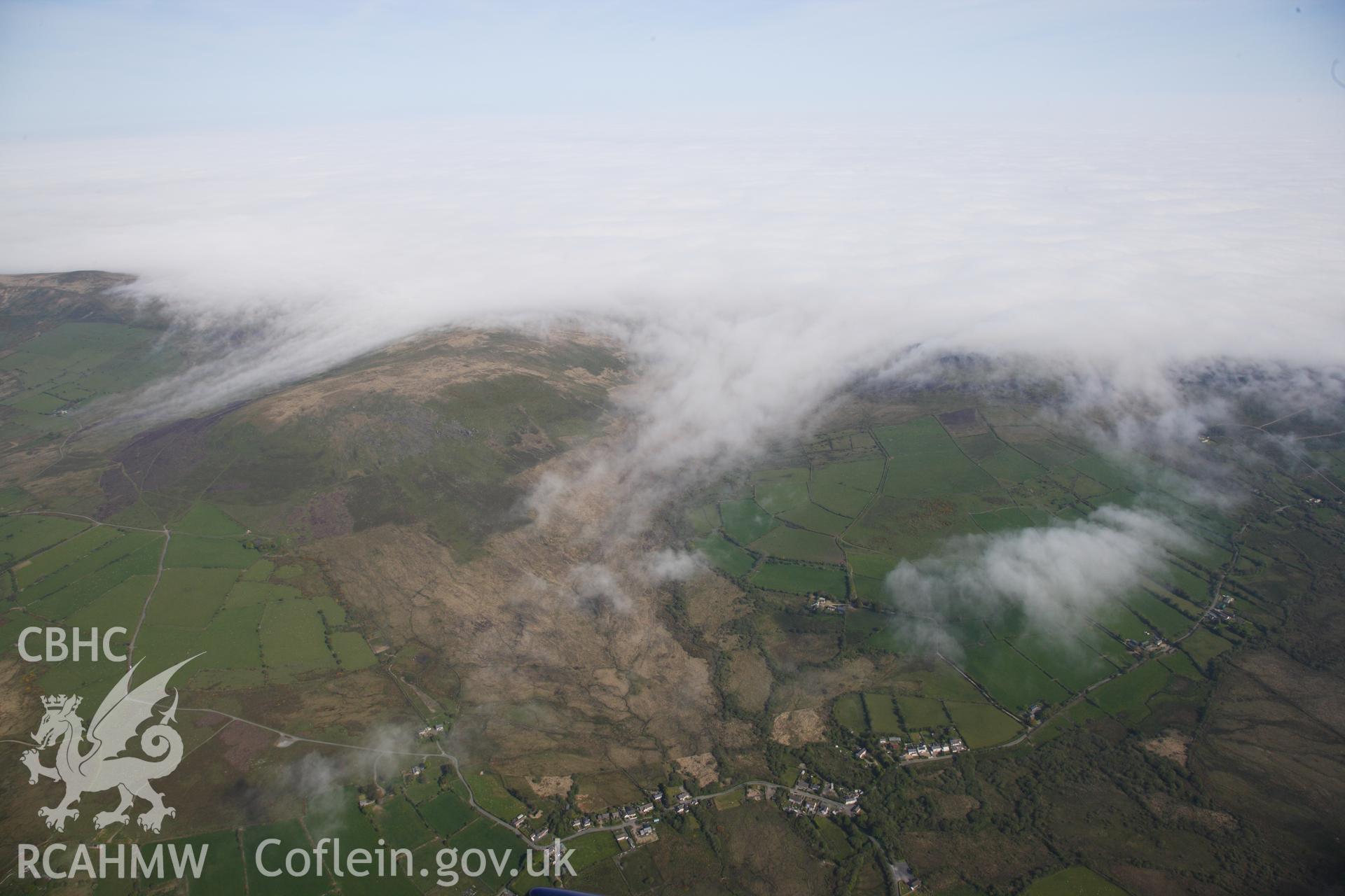 RCAHMW colour oblique photograph of General view of Mynachlog Ddu, looking north west. Taken by Toby Driver on 24/05/2012.