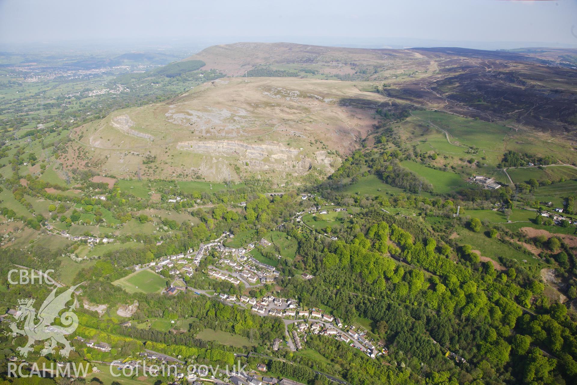 RCAHMW colour oblique photograph of Clydach Gorge, landscape view. Taken by Toby Driver on 22/05/2012.