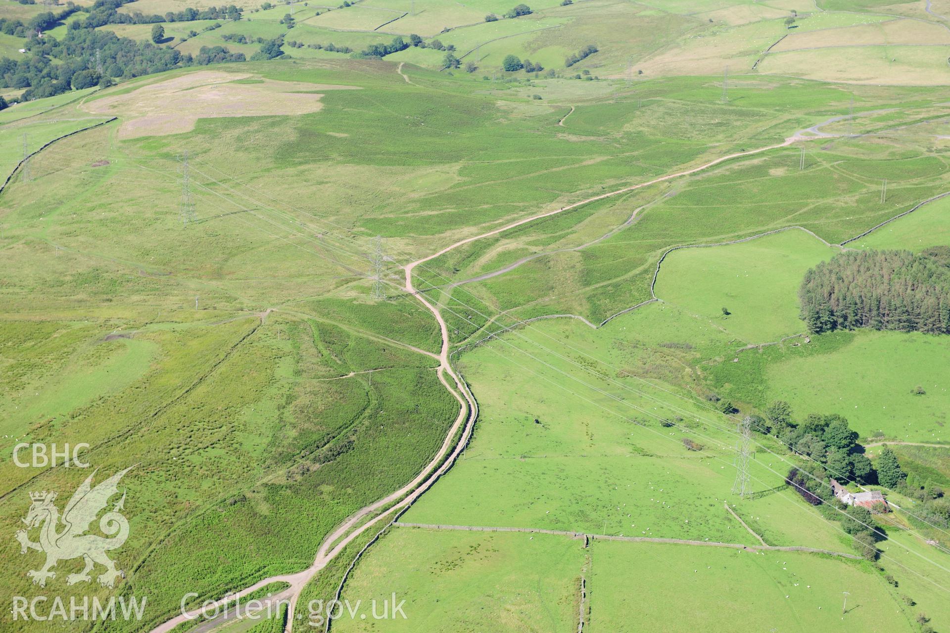 RCAHMW colour oblique photograph of Carneddi Llwydion, from south-west. Taken by Toby Driver on 24/07/2012.