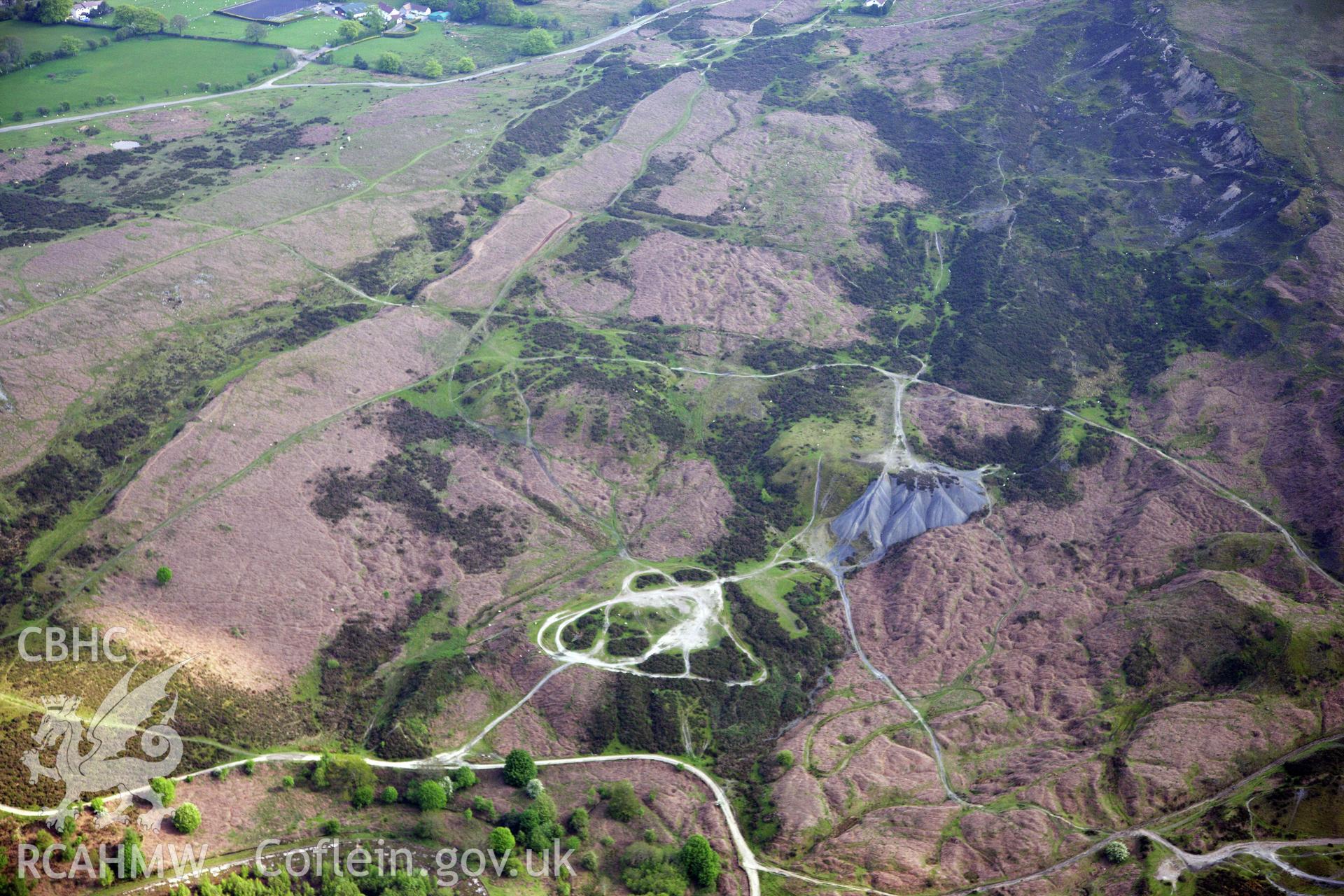 RCAHMW colour oblique photograph of Iron Ore Scouring, Upper Race, Pontypool. Taken by Toby Driver on 22/05/2012.