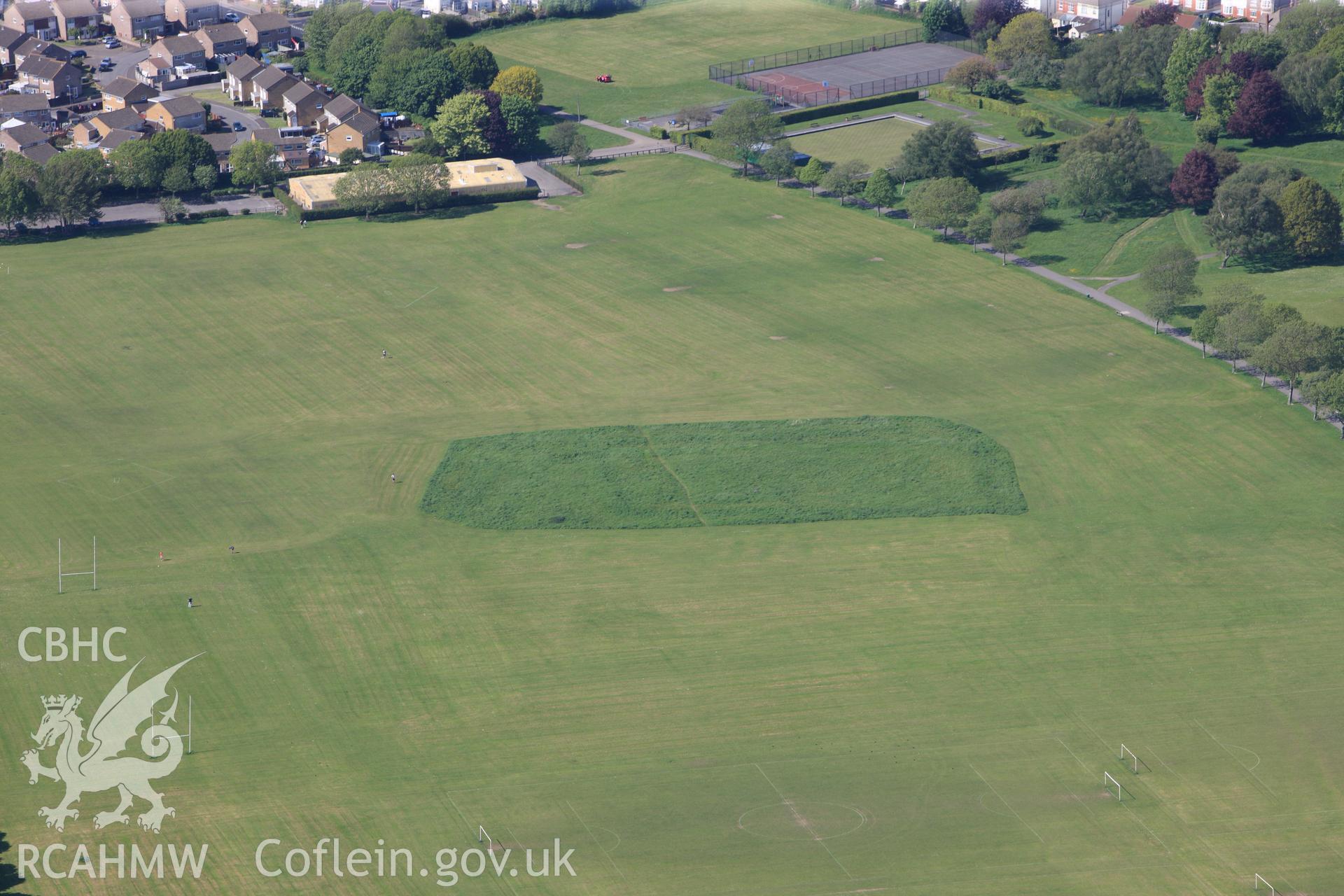 RCAHMW colour oblique photograph of Ely Roman villa, looking north. Taken by Toby Driver on 22/05/2012.