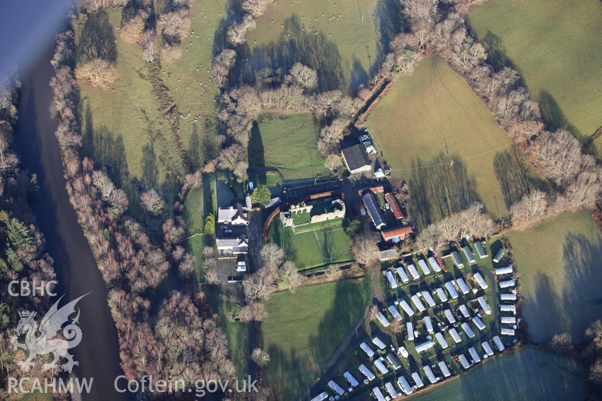 RCAHMW colour oblique photograph of Cymer Abbey. Taken by Toby Driver on 10/12/2012.