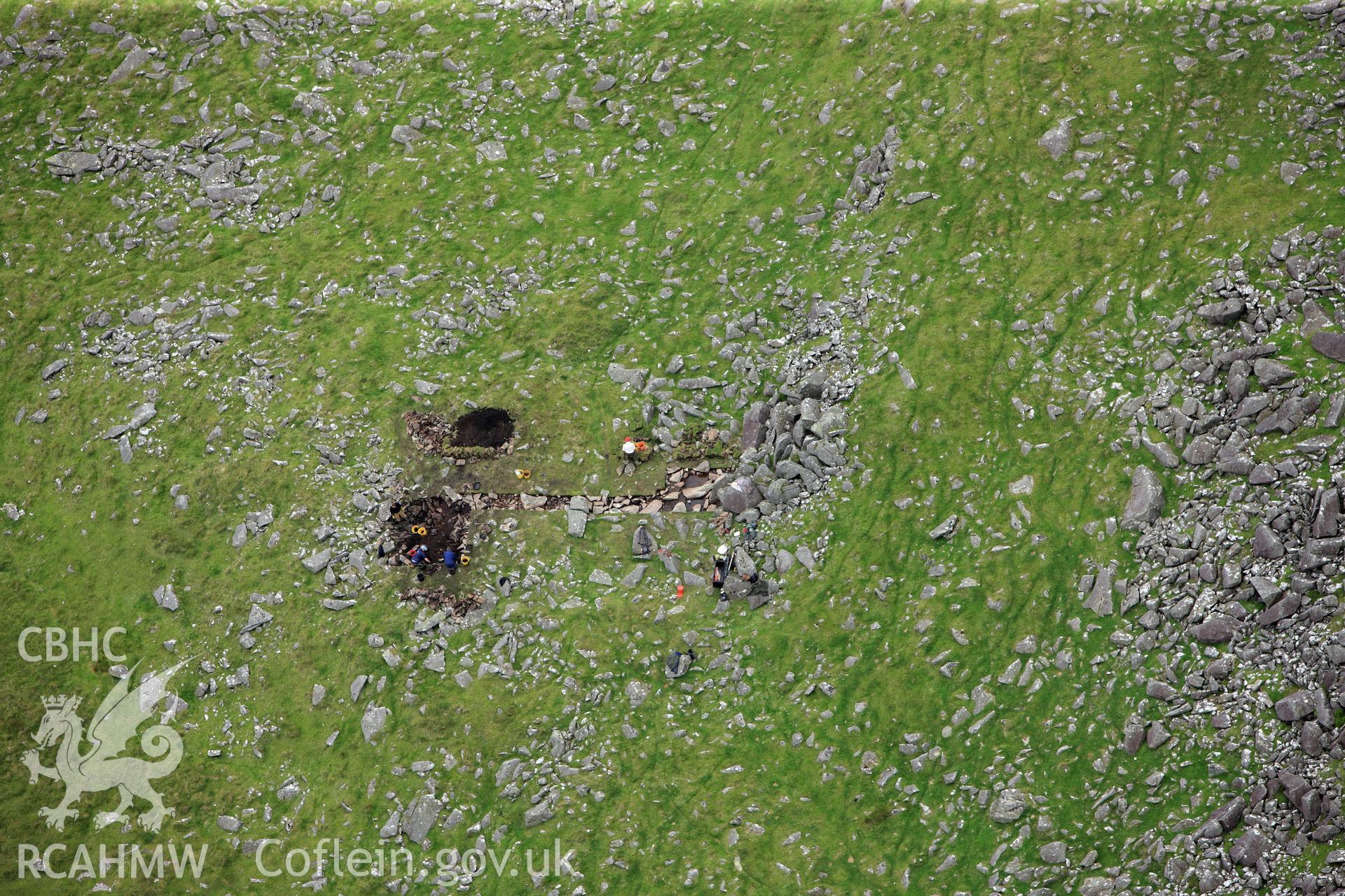 RCAHMW colour oblique photograph of Carn Menyn. Taken by Toby Driver on 05/07/2012.