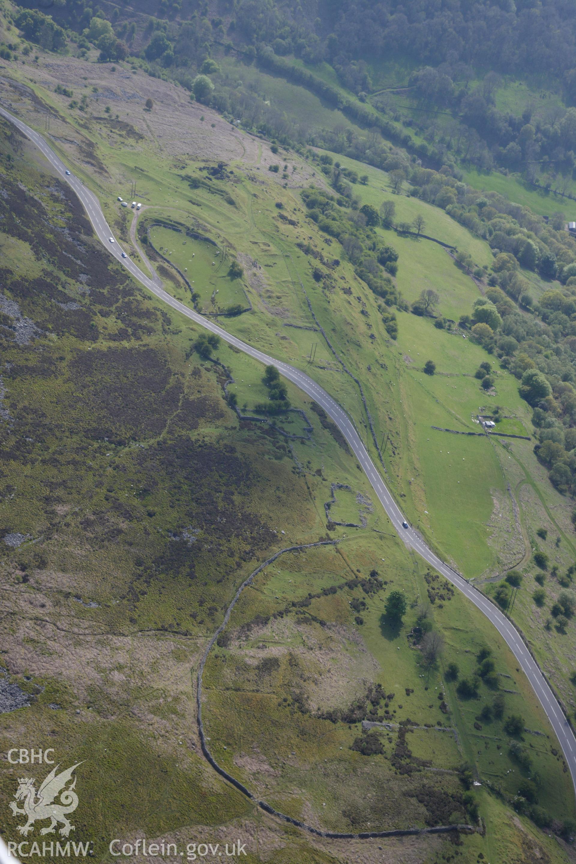 RCAHMW colour oblique photograph of Garnddyrys Forge. Taken by Toby Driver on 22/05/2012.