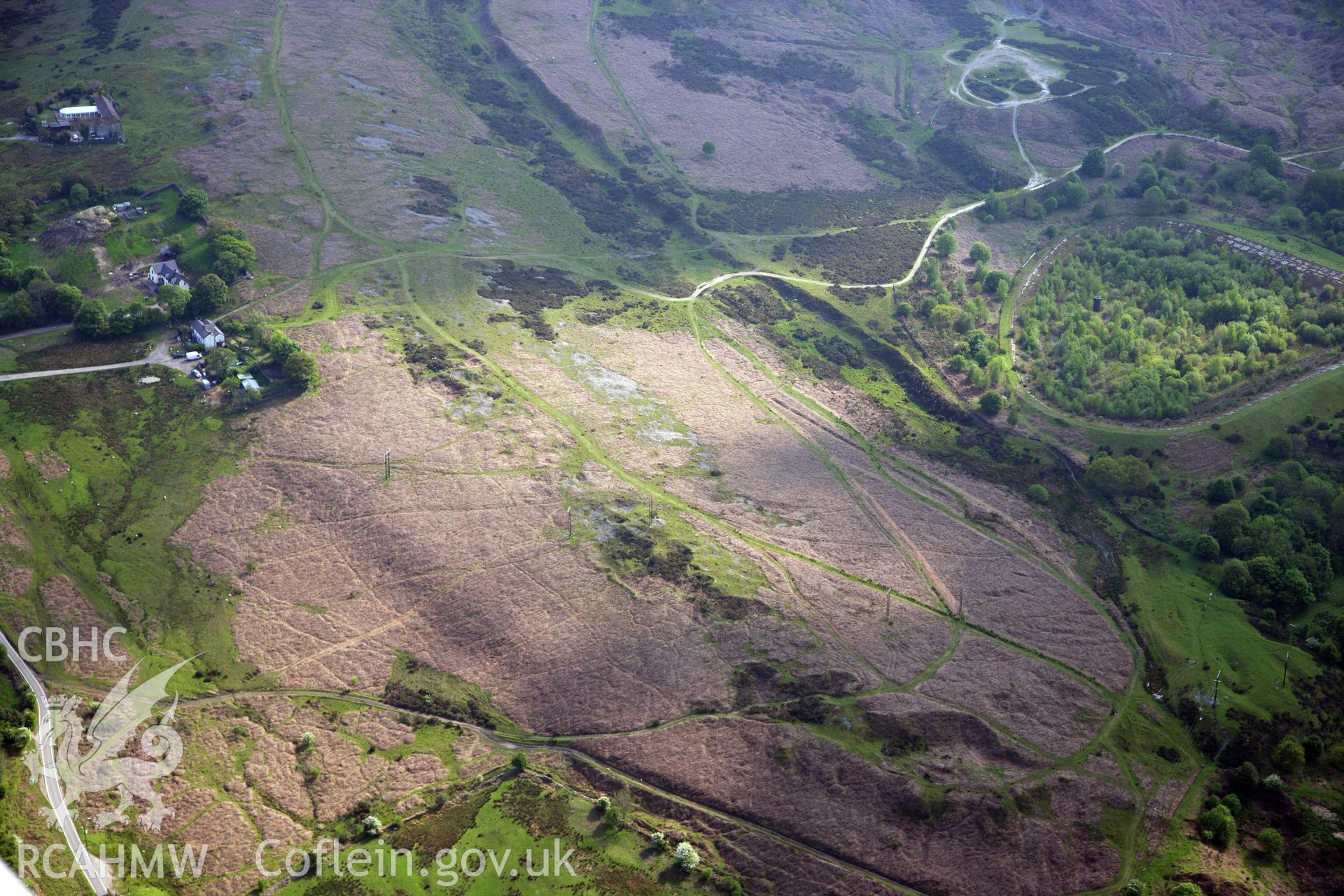 RCAHMW colour oblique photograph of Iron Ore Scouring, Upper Race, Pontypool. Taken by Toby Driver on 22/05/2012.