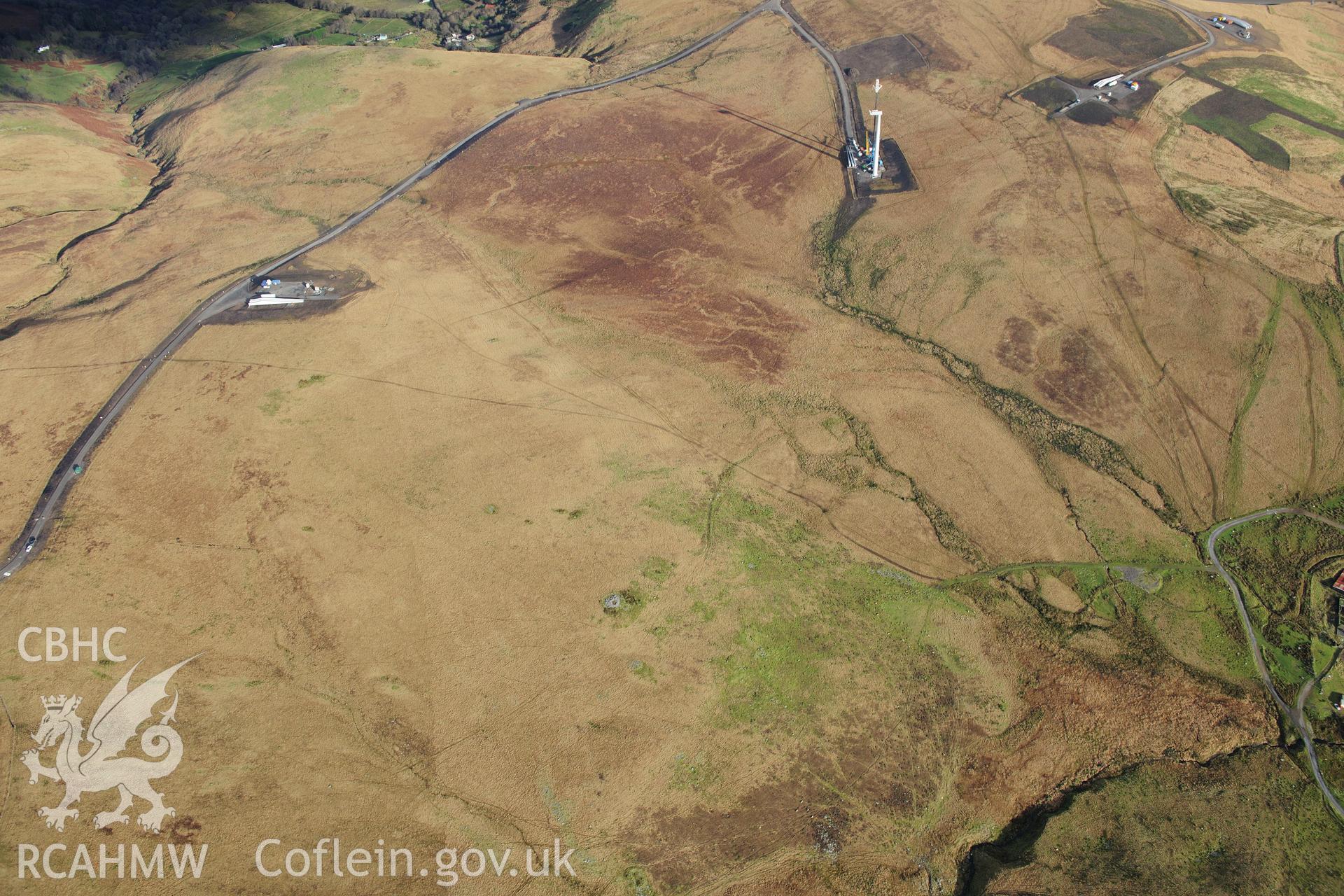 RCAHMW colour oblique photograph of Henrhyd Cairns. Taken by Toby Driver on 28/11/2012.