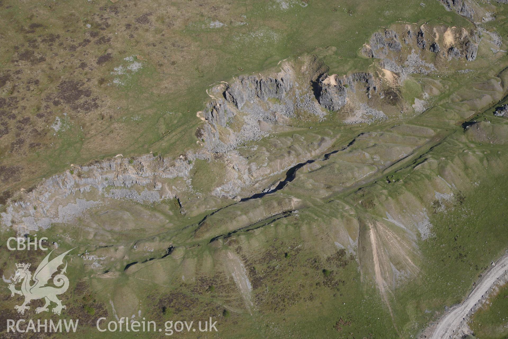 RCAHMW colour oblique photograph of Trefil Quarry North. Taken by Toby Driver on 22/05/2012.