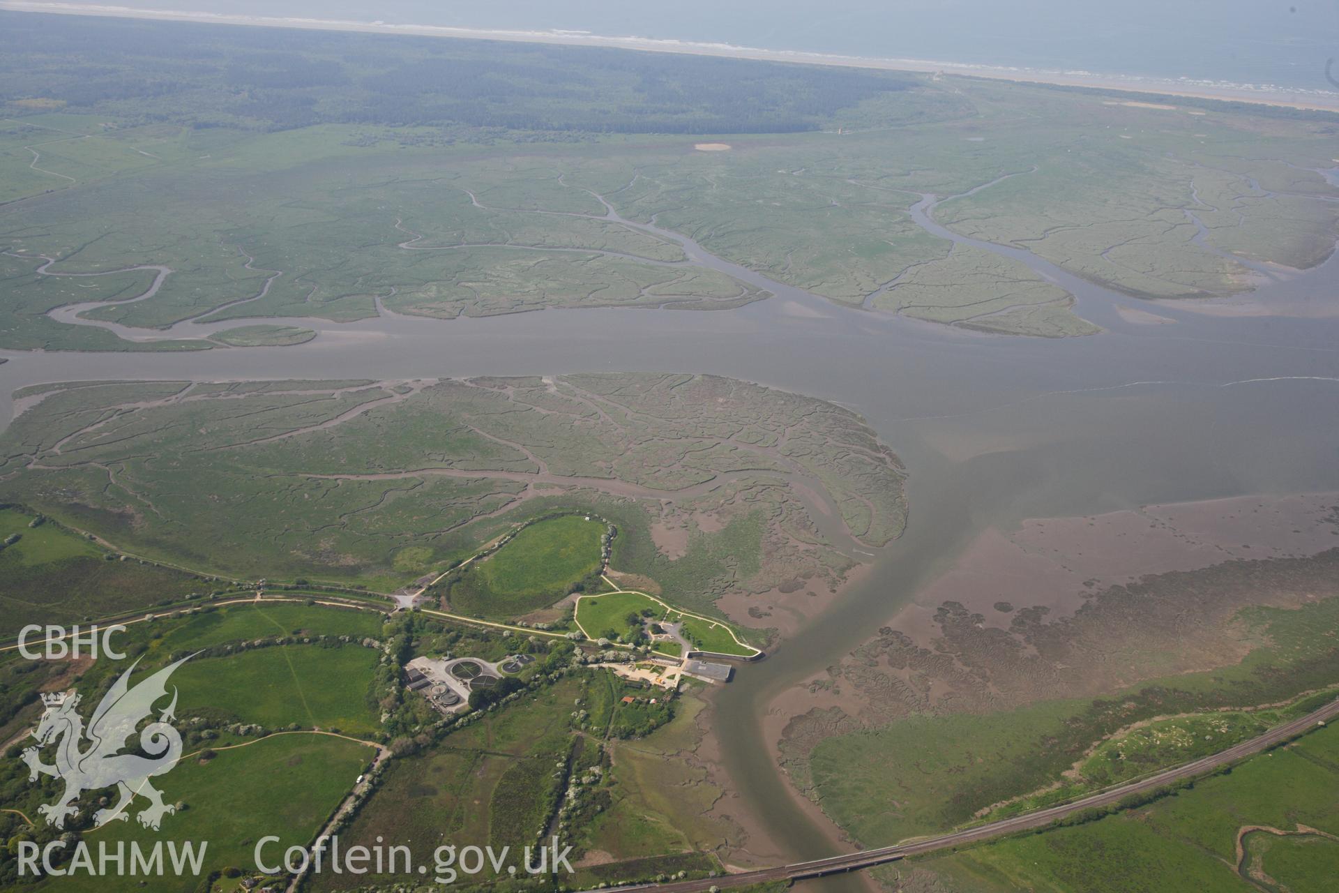 RCAHMW colour oblique photograph of General view of Kymer's Quay, looking south west. Taken by Toby Driver on 24/05/2012.