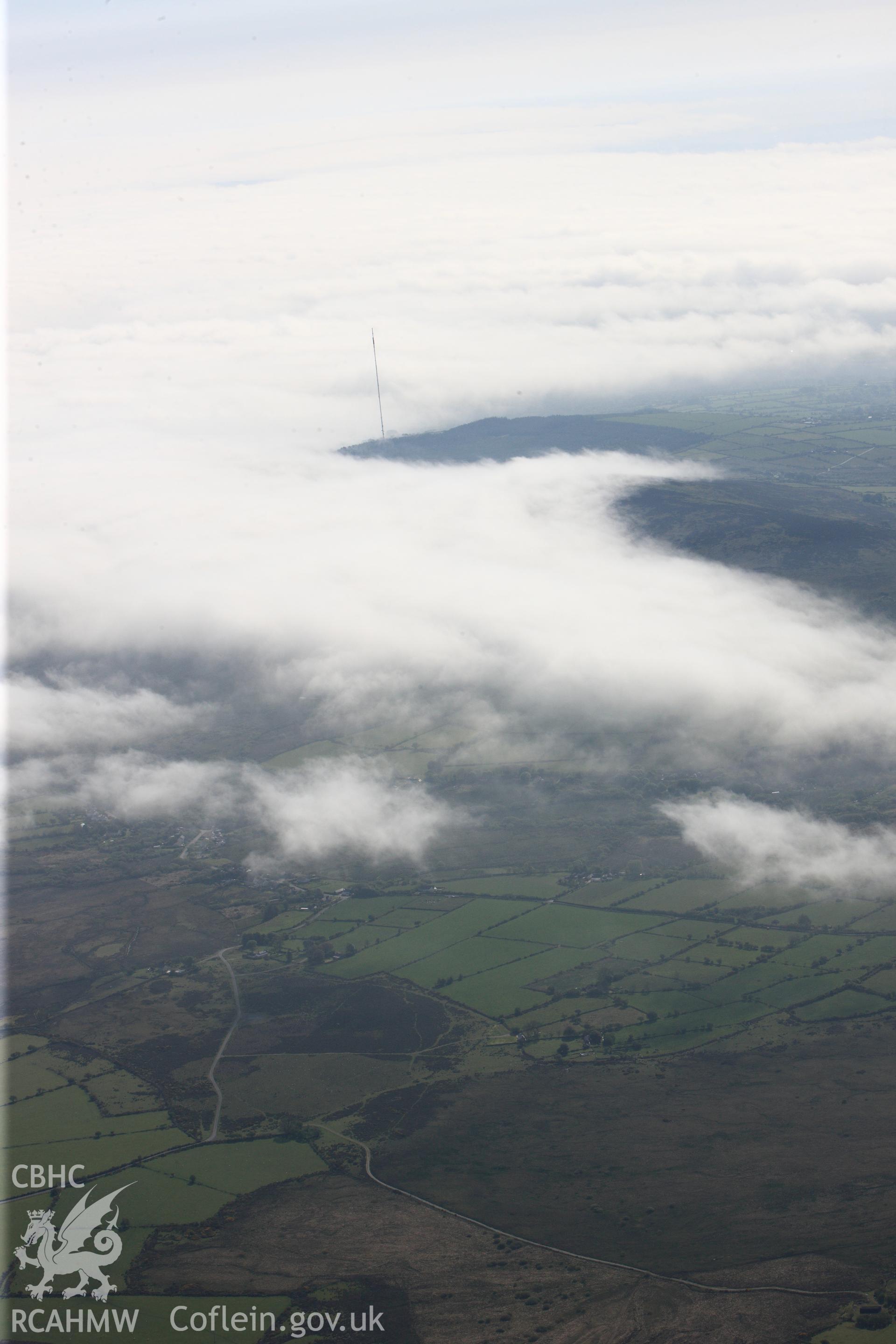 RCAHMW colour oblique photograph of General view looking east towards Rhos Fach stones. Taken by Toby Driver on 24/05/2012.